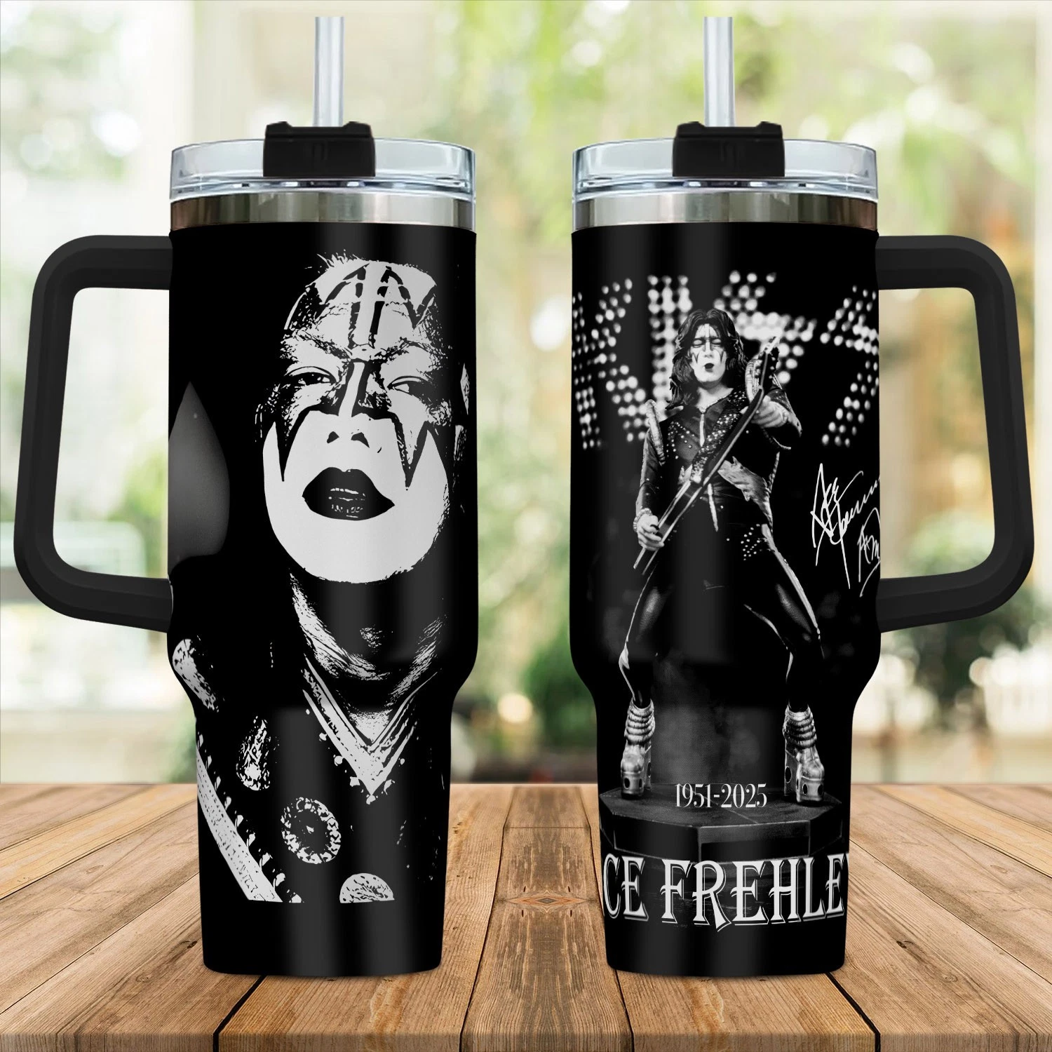 New Ace Frehley the spaceman black 1951-2025 Gift For Fans 40oz Tumbler SO727