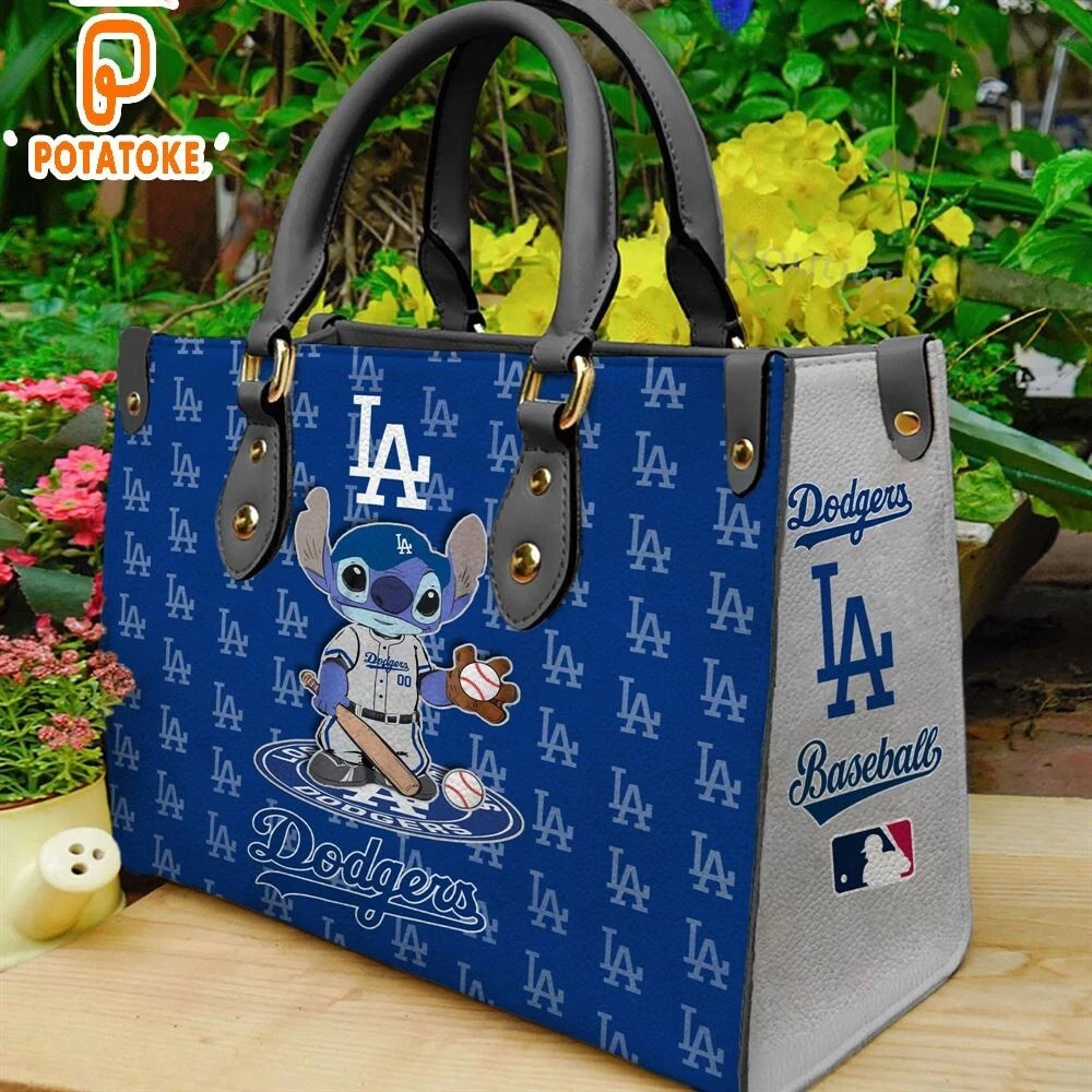 Los Angeles Baseball Team Dodgerss Leather Handbag