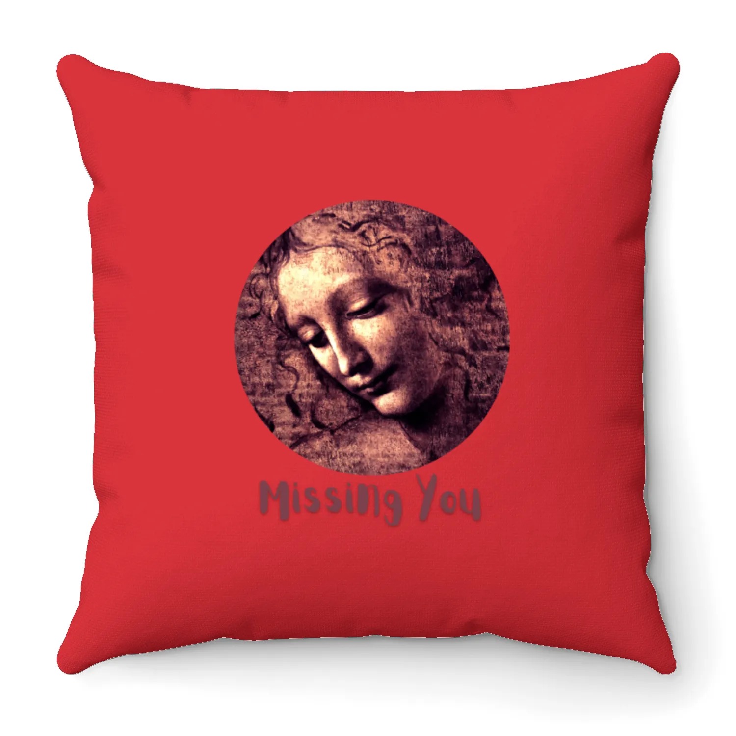 La Scapigliata | Unique Throw Pillows | Unique Gift