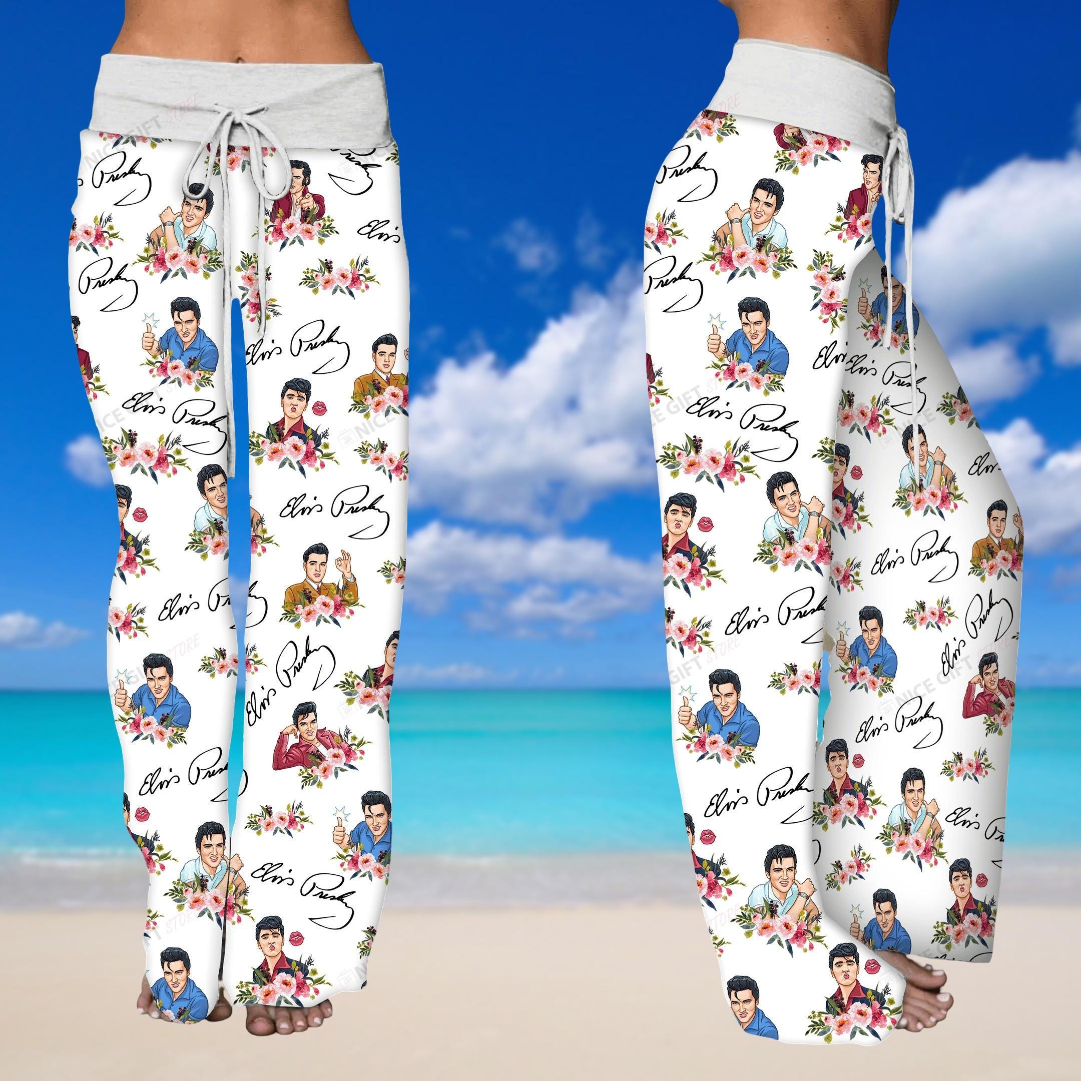 Elvis Presley Women's Leg Trousers, King Of Rock And Roll Pajamas Pants, Elvis Merch Sleepwear,high Waisted Pants