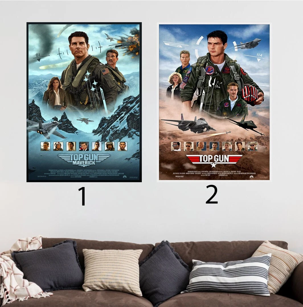 Top Gun Maverick Movie Poster, Gift For Mother's Day Father's Day