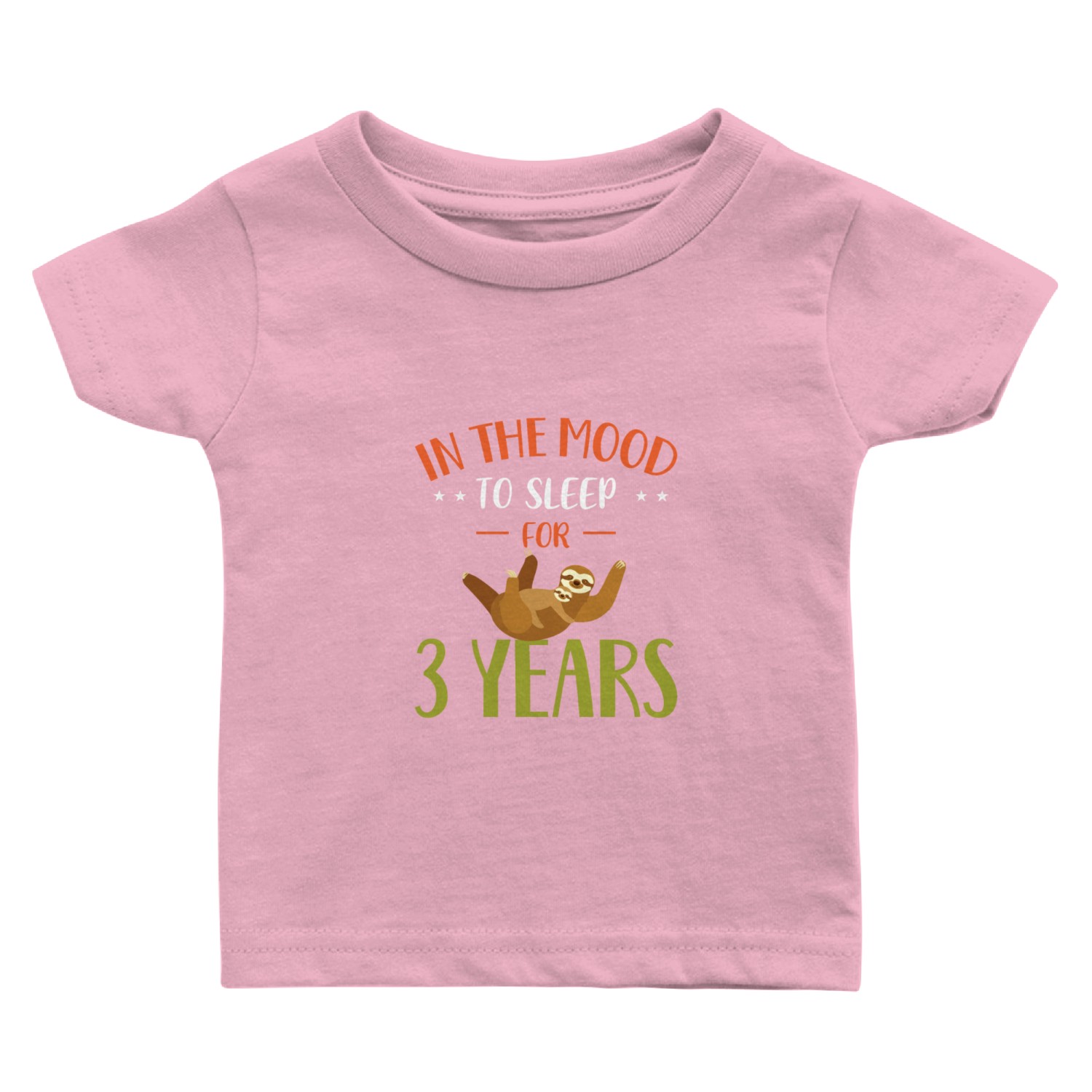 Sloth Sloths, Sleeping, Three, Years Baby T Shirts