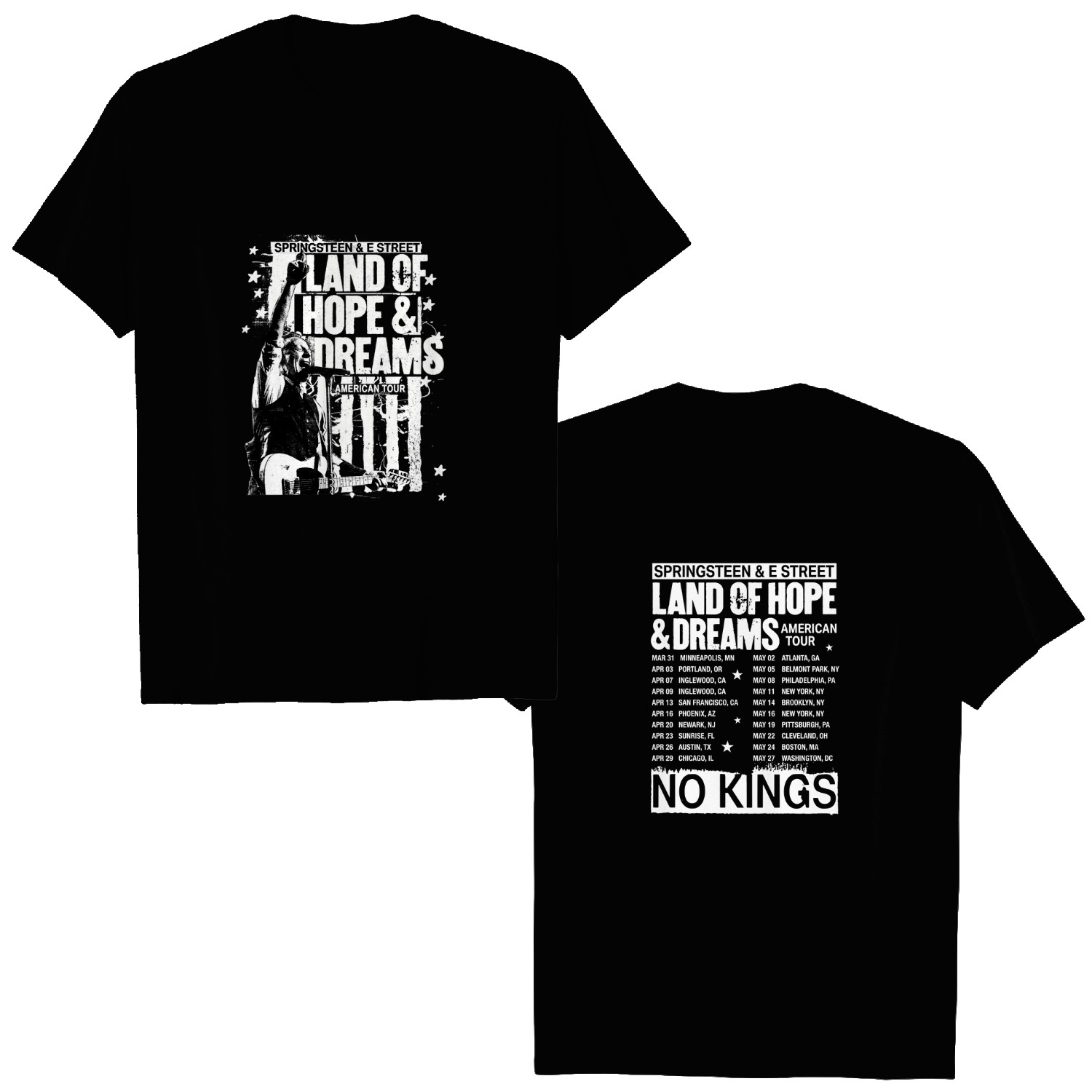 Bruce Springsteen And E Street Band Land of Hope and Dreams Tour 2026 Shirt, Land Of hope And Dreams Tour 2026 Unisex T-Shirt