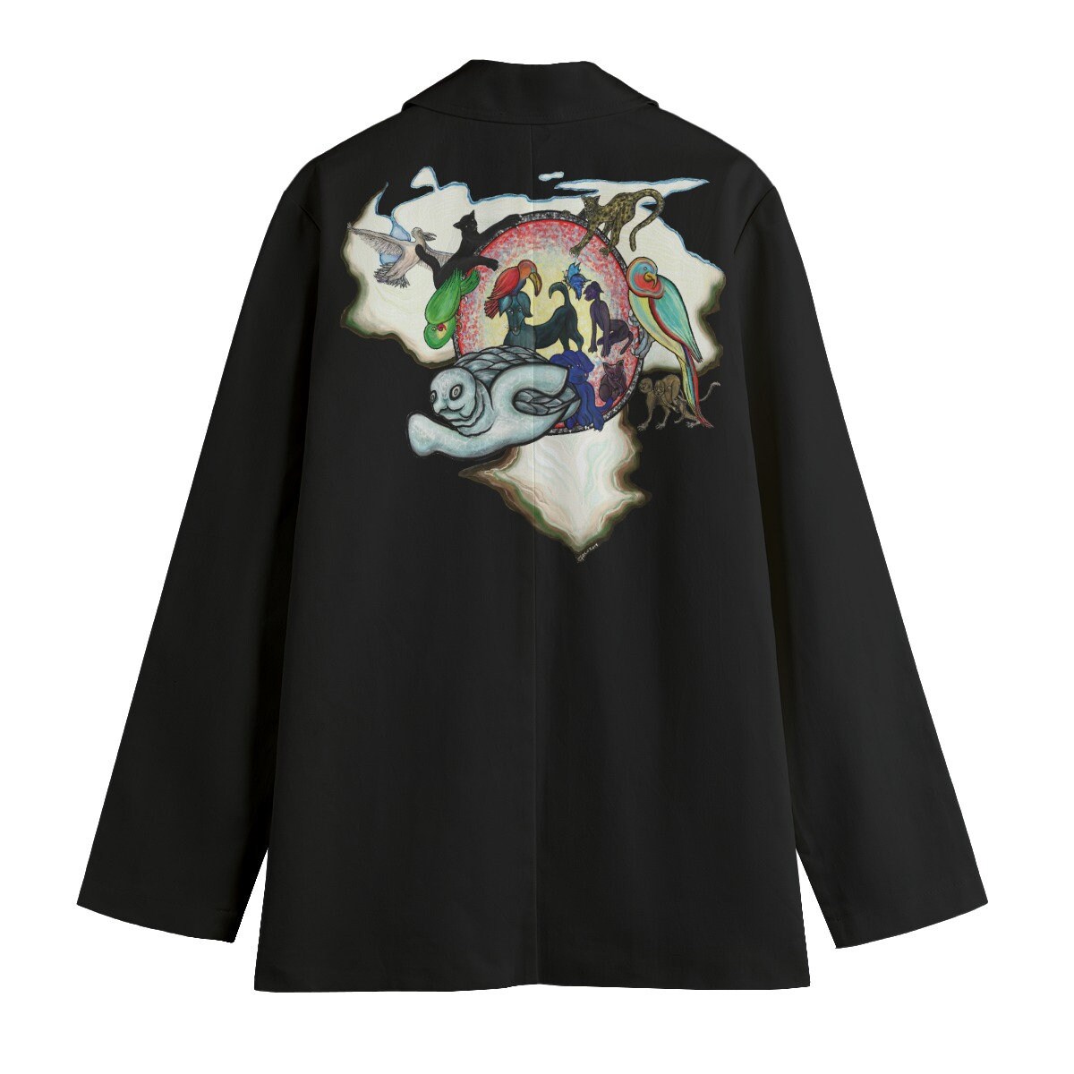 Women's Leisure Blazer, Venezuela & its animals Blazer, Venezuela country map, Venezuelan map, Venezuela Blazer