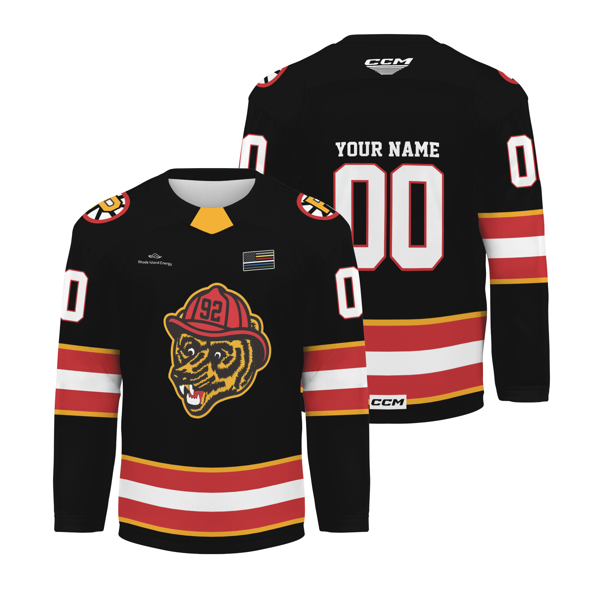 Providence Bruins Responders Appreciation Night 2026 Personalized Hockey Jersey