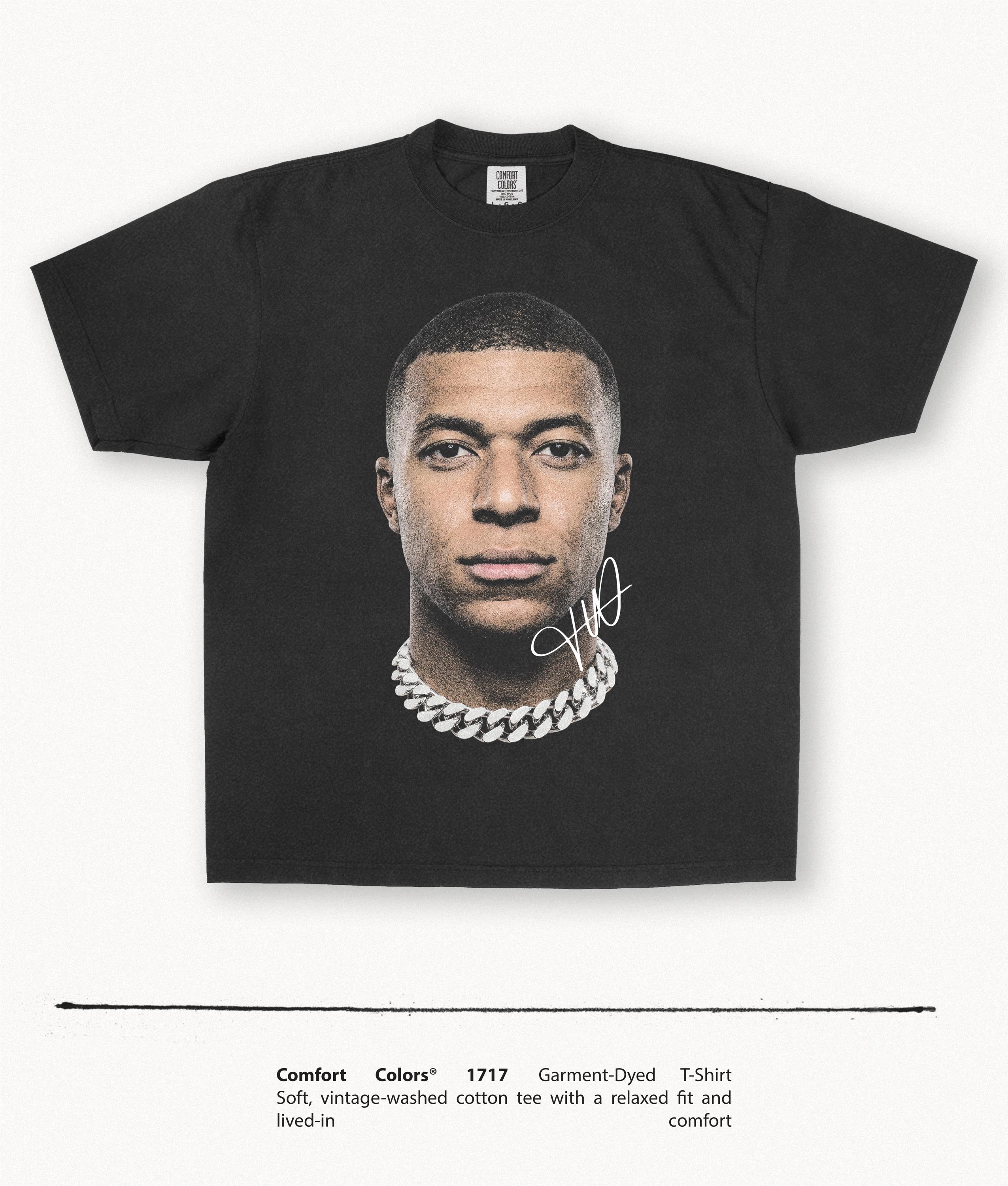 Kylian Mbappe Graphic Tee Football Autographed Streetwear Shirt