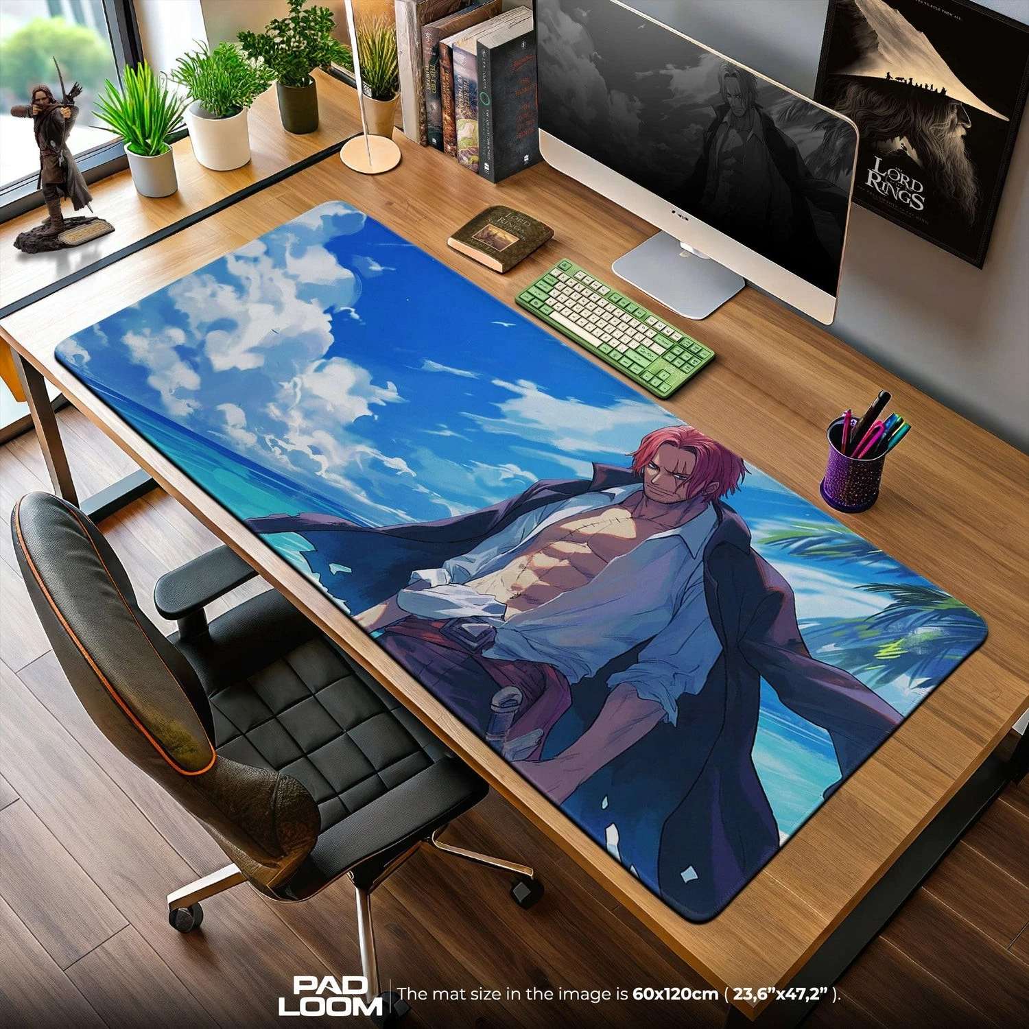 Shanks Anime Mouse Pad Ocean Breeze Desk Mat Smooth Surface