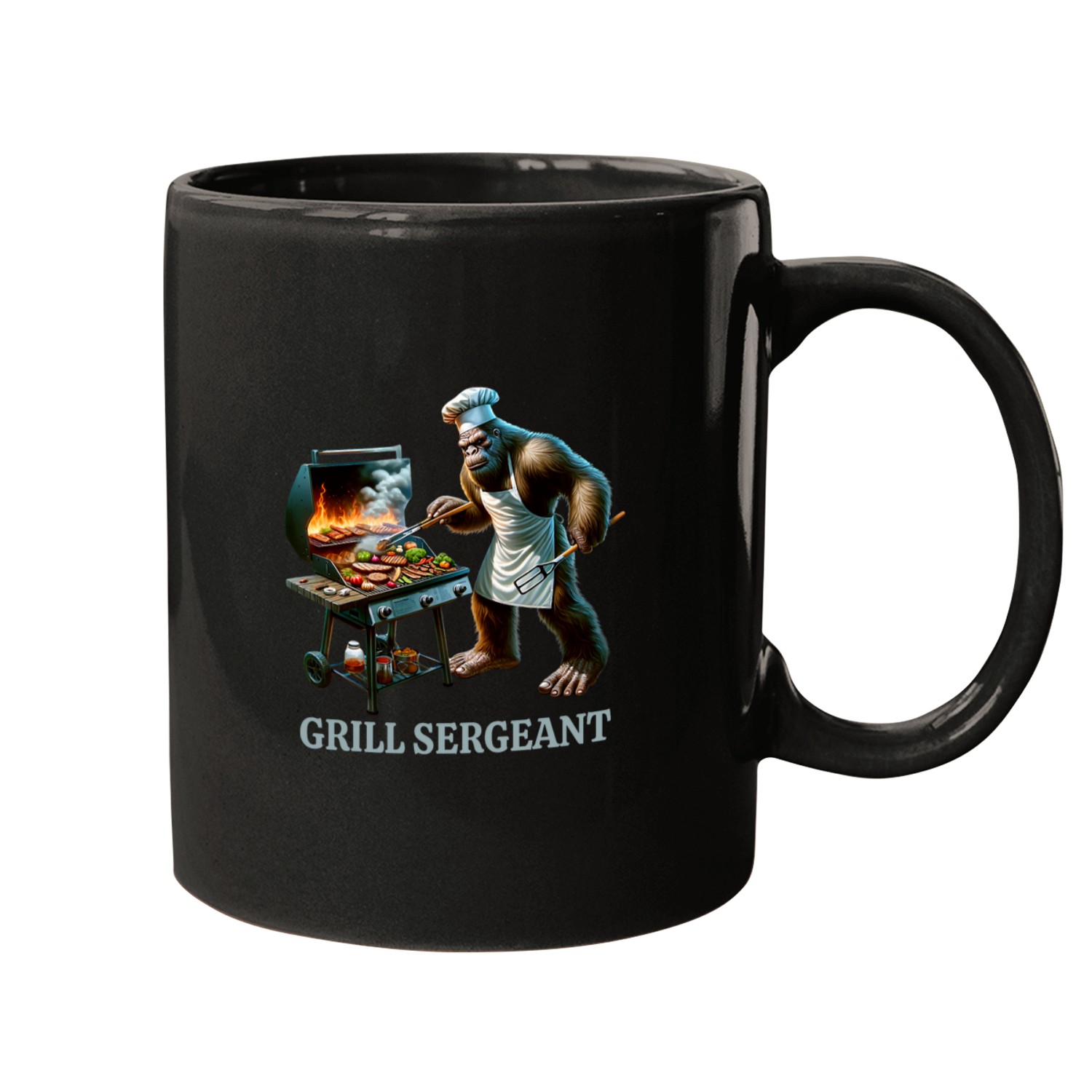 Grill Sergeant bigfoots for Serious BBQ Master Sizzling Mugs