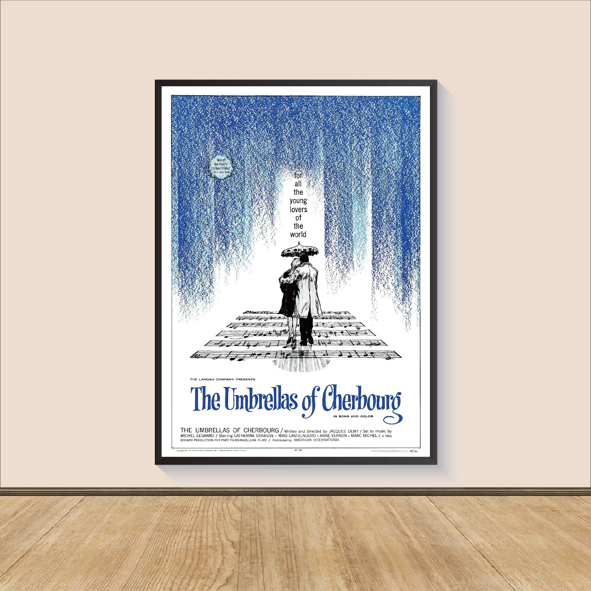 The Umbrellas of Cherbourg Movie Poster Print, Room Decor, Gifts for Him/Her, Wall Art Print, Art Poster For Gift
