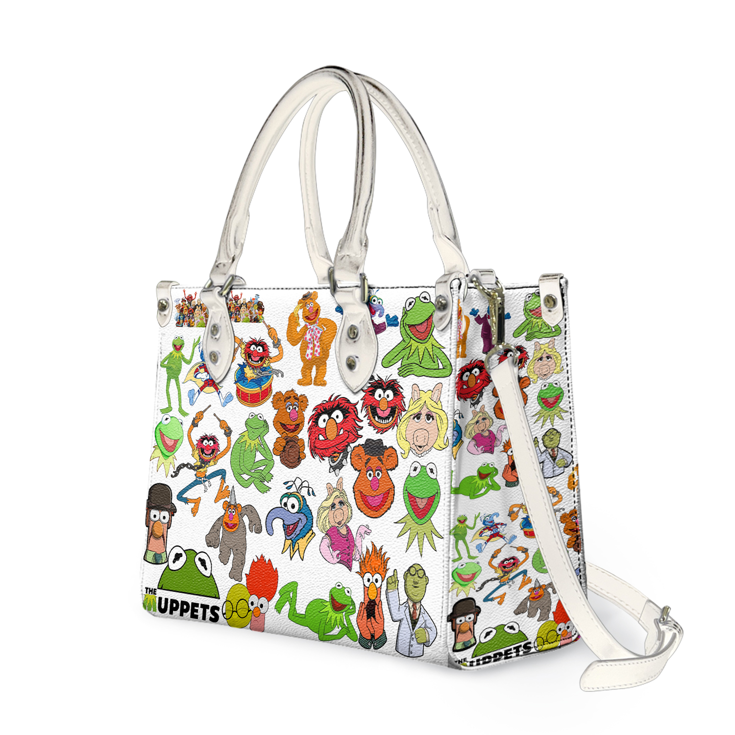 Cartoon Muppet Leather Handbag, Muppet Leather Bag, Lover Muppet Leather Handbag