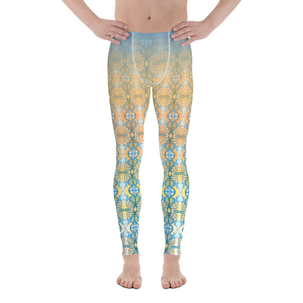 Venado Azul Matching Men's Leggings (white version)