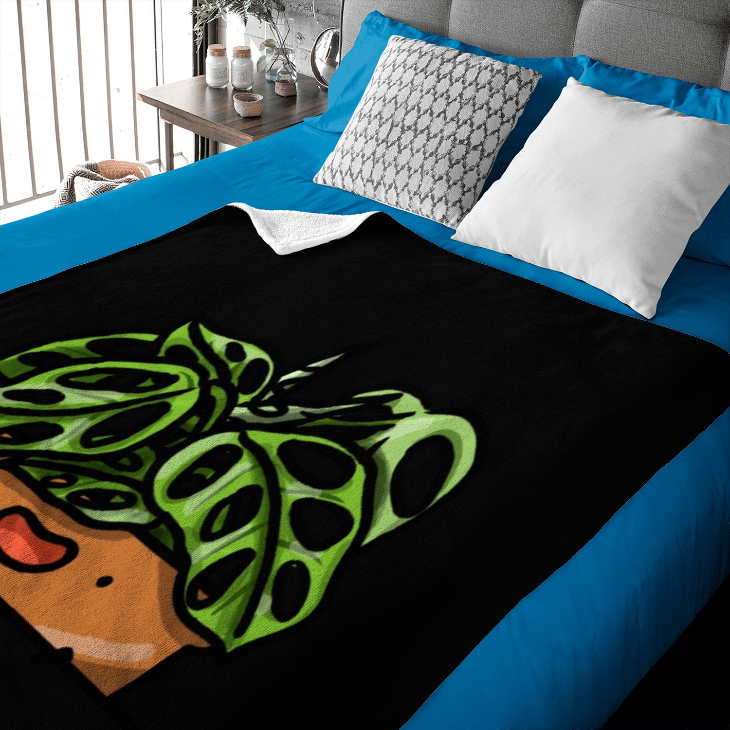 Pocket Plant Monstera Adansonii Baby Blankets