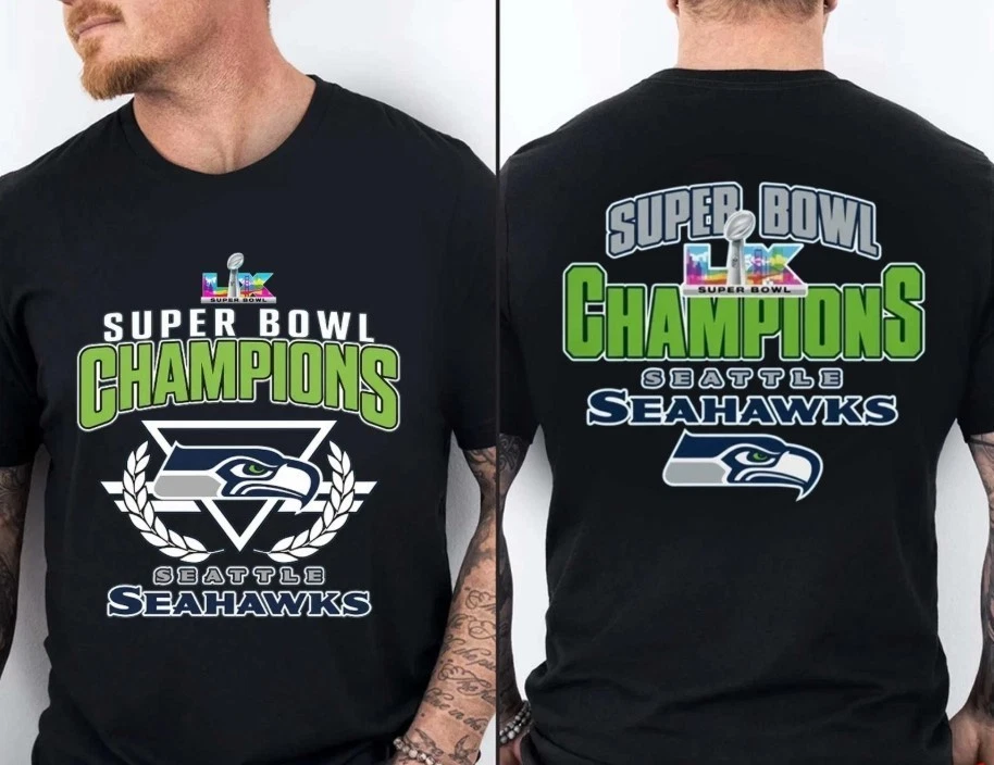 Seattle Seahawks Su.per Bowl LX Champions 2026 T-Shirt reprint