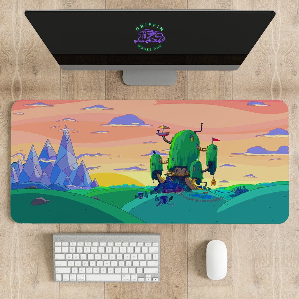 Adventure Time Mouse Pad, Gaming Mouse Pad, Mouse Pad, Game, Anime, Desk Mat