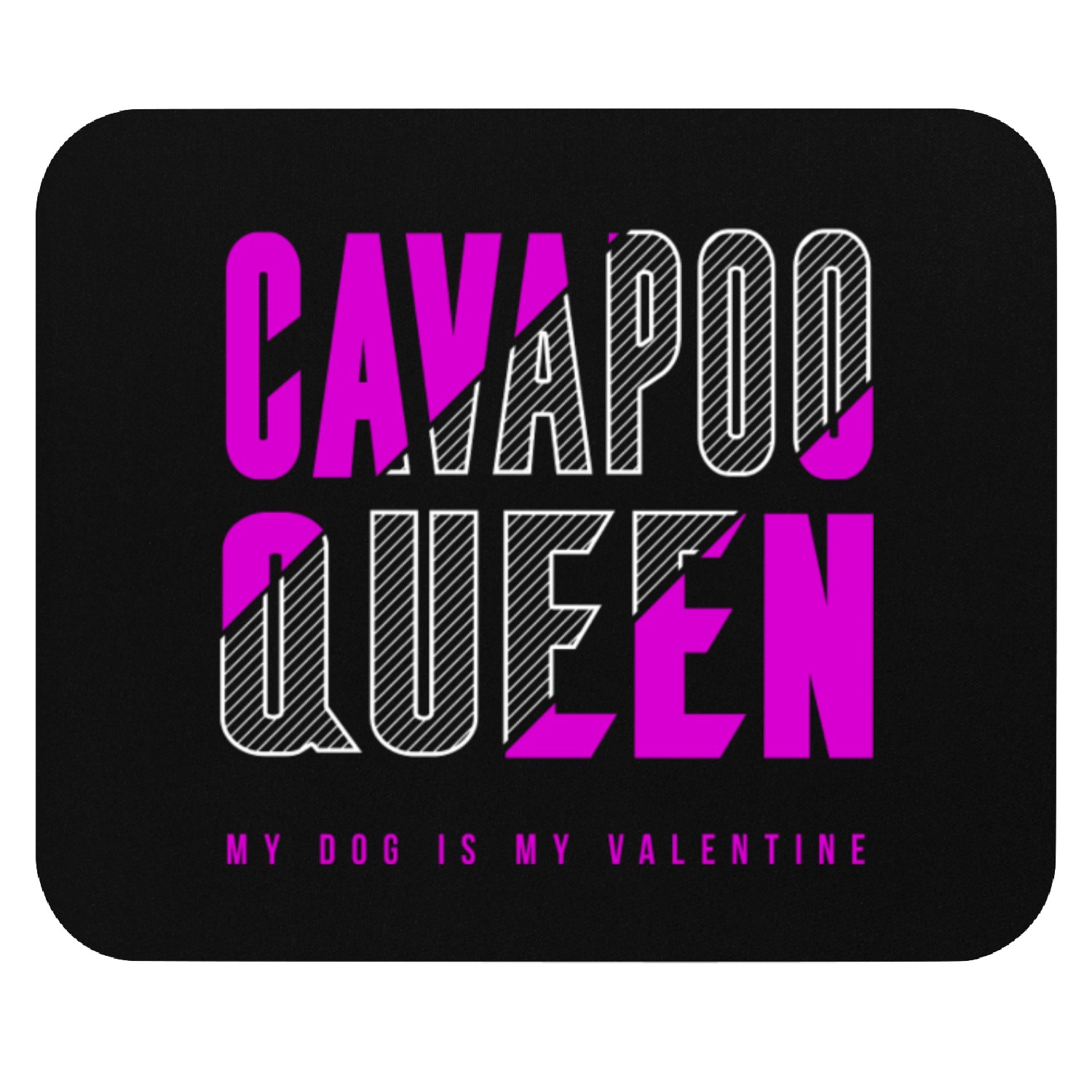 Cavapoo queen Mouse Pads
