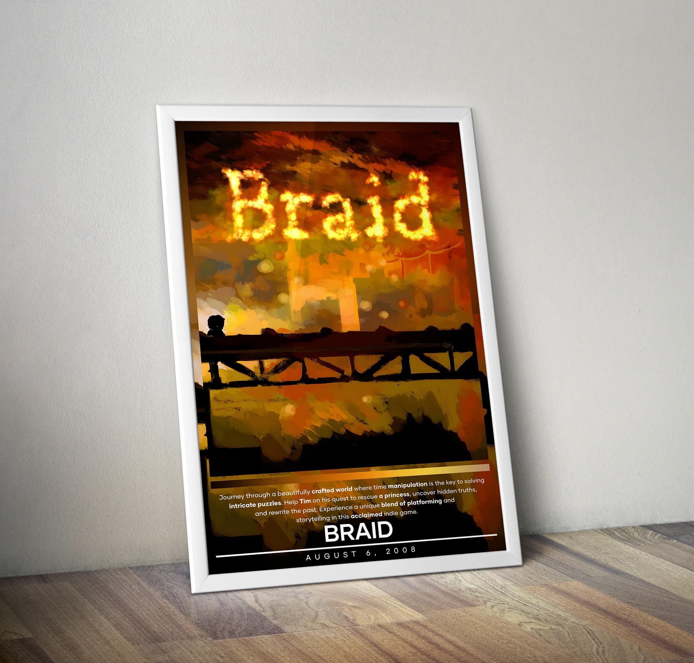 Braid Poster | Braid | Gaming Posters | Video Game Poster | Wall Decor Poster