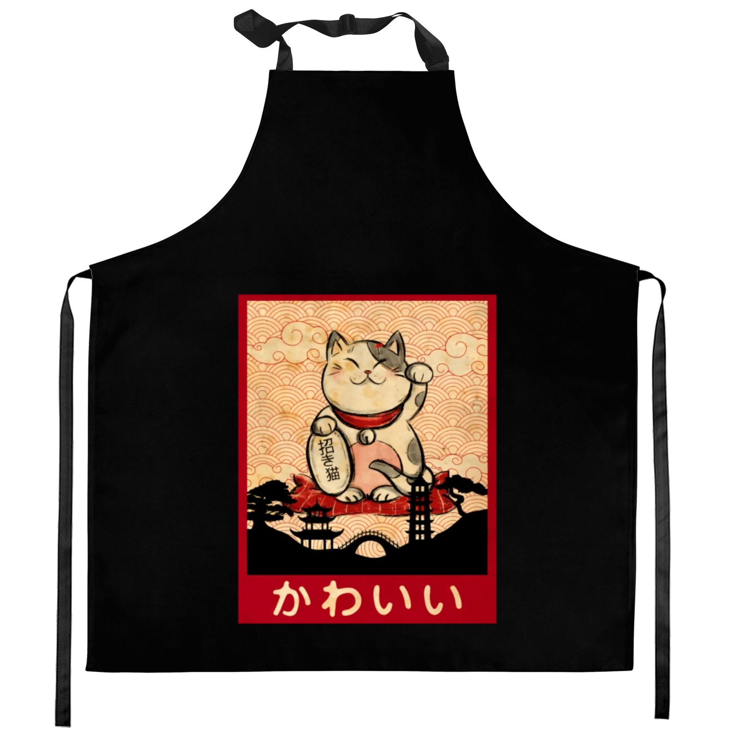 Cat Ramen Bowl Anime Japanese Noodles aii Neko Kitchen Aprons
