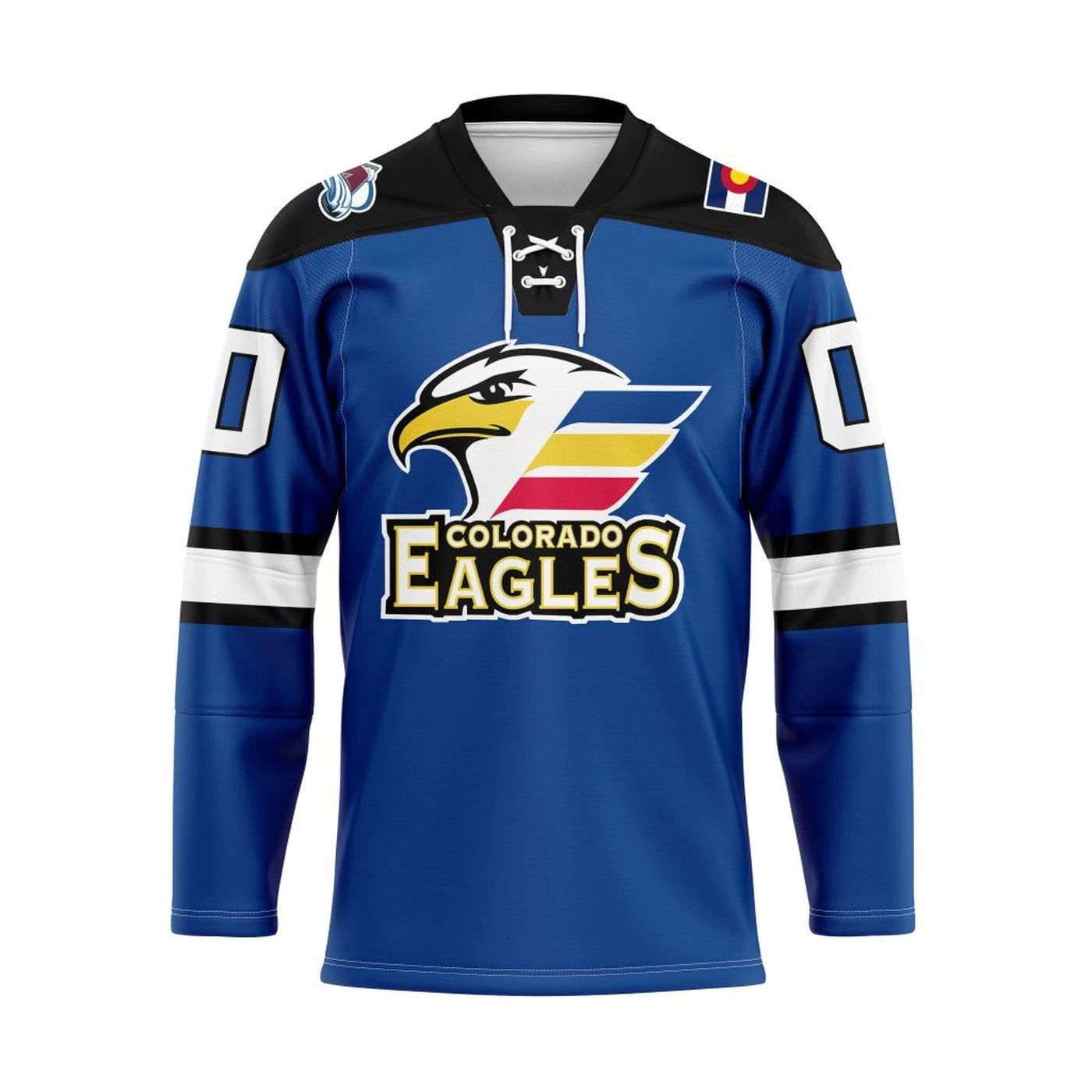 Colorado Eagles Personalized 2025/26 Blue Hockey Shirt Fan Gear