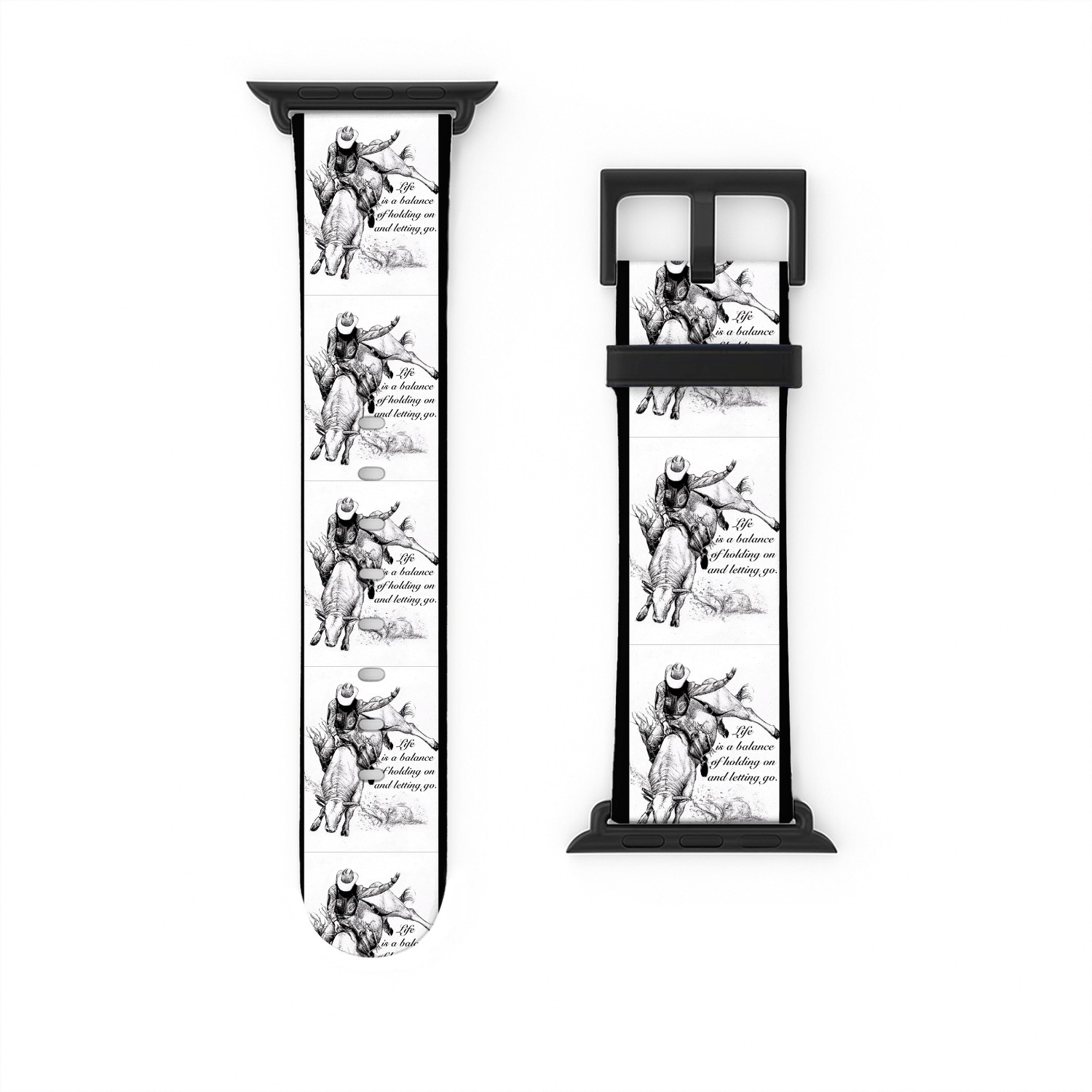 Cowboy Rodeo Rider Inspirational Design Watch Bands For Apple Watch