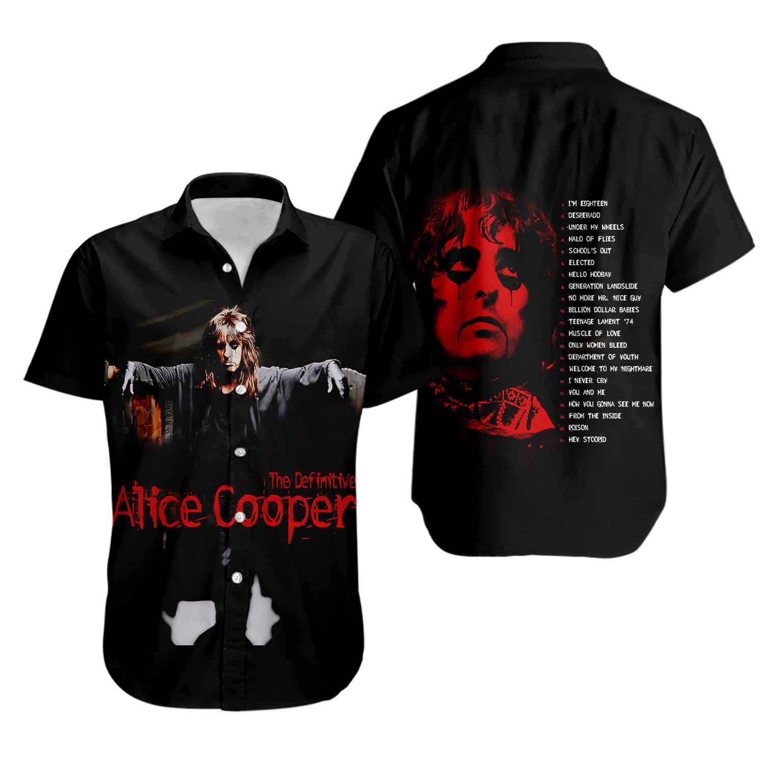 The Alice Cooper Group The Definitive Hawaiian Shirt
