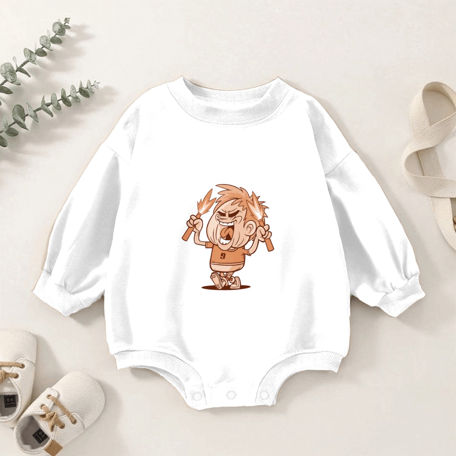 Soccer Player Baby Romper Sweatshirts