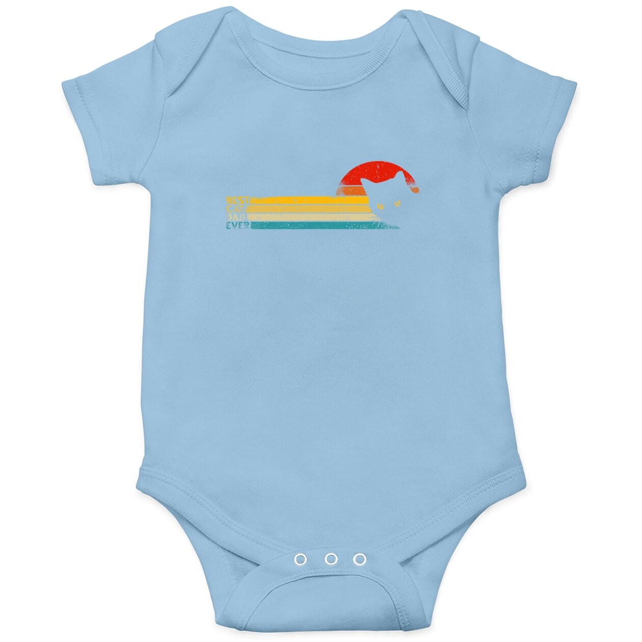 Best Cat Dad Ever Baby Bodysuit