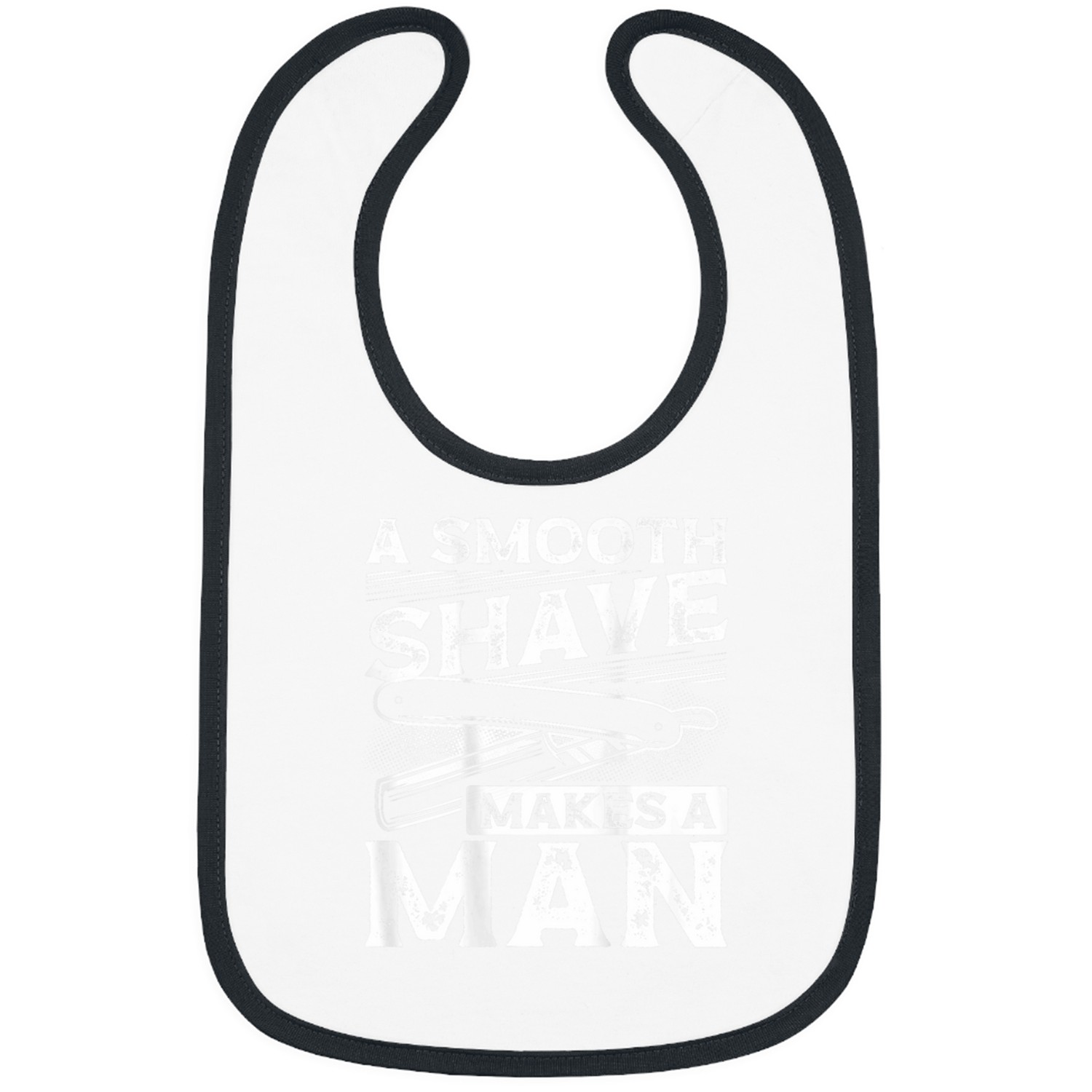 A Smooth Shave Makes The Man Backprint Barber Bibs