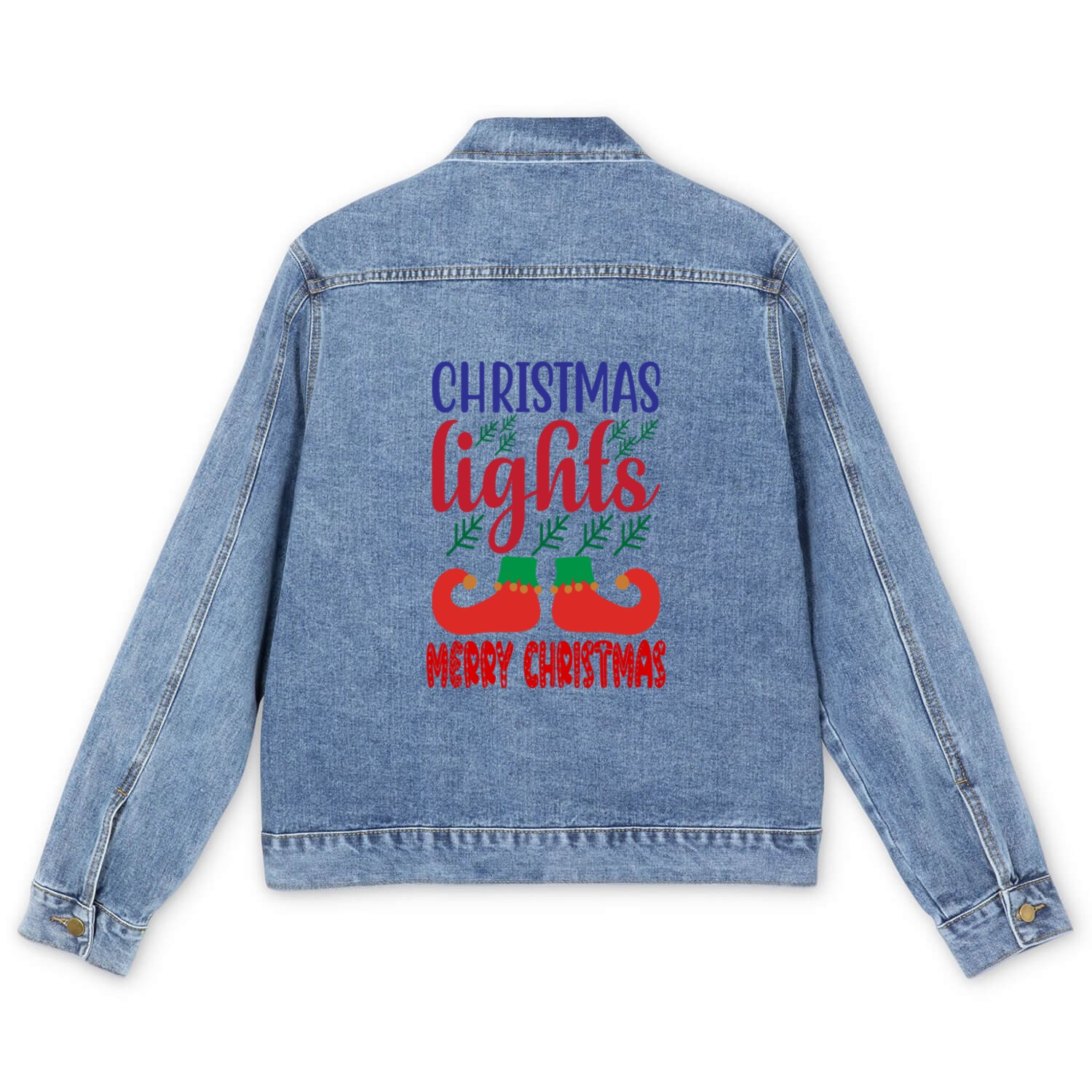 Merry Christmas Men's Denim Jackets