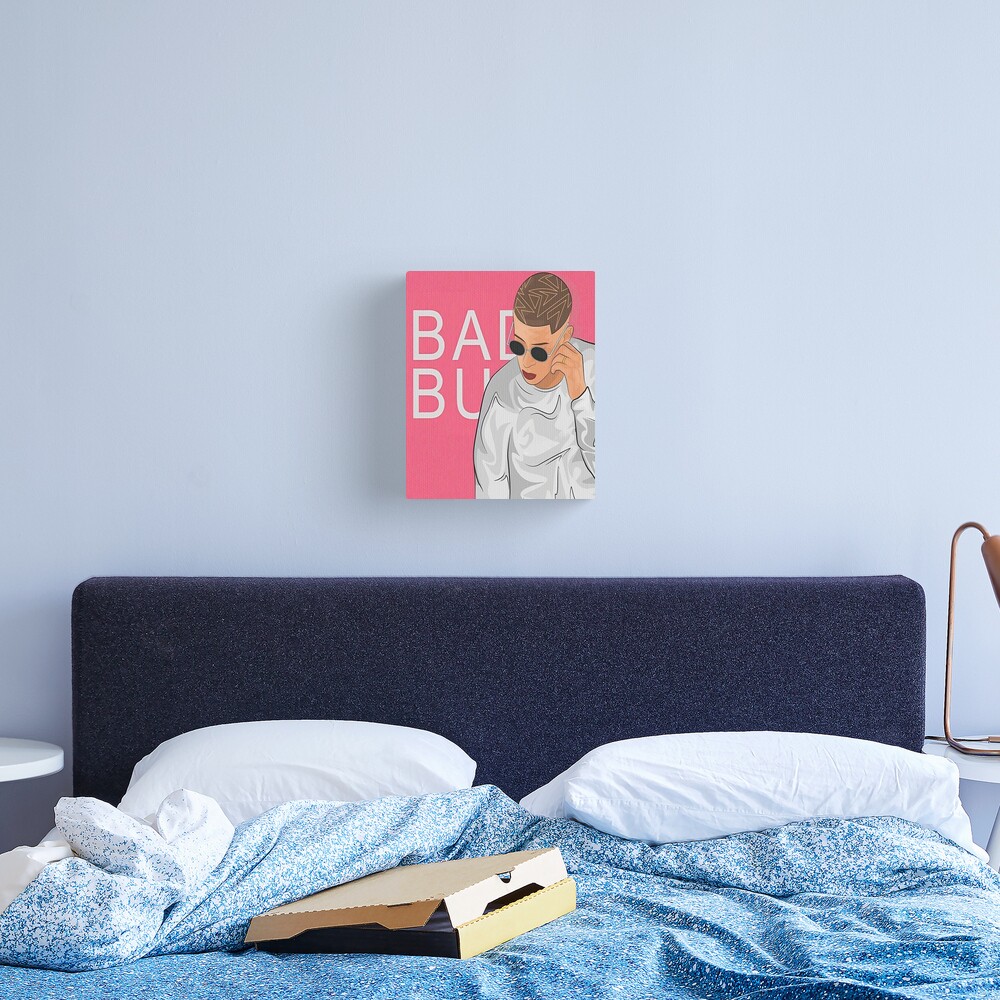 Bad Bunny Fanart Canvas - Bad Bunny merch