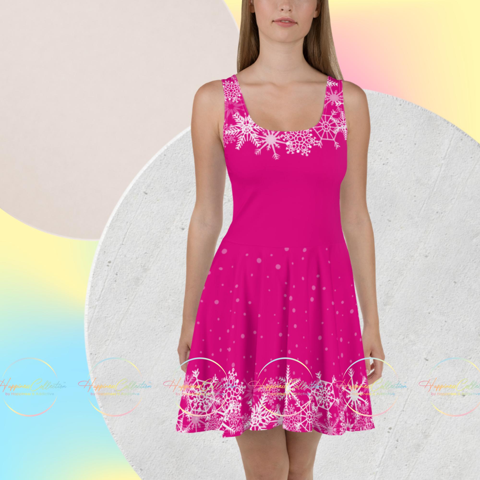 Holiday Snowflake Wonderland Women's Skater Dress
