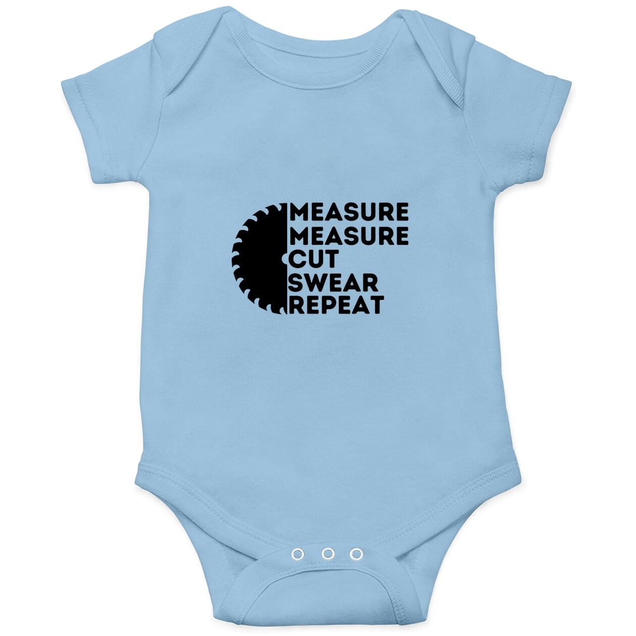 Measure Cut Swear Carpenter & Woodworking Baby Bodysuit