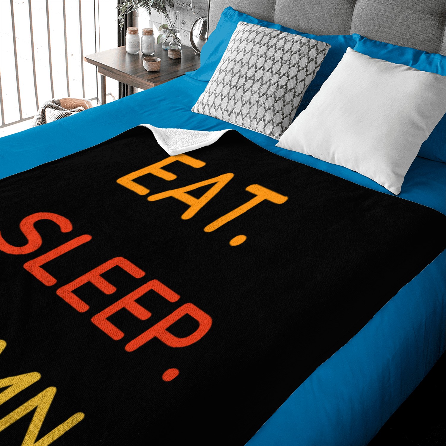 EAT SLEEP HYMN Baby Blankets