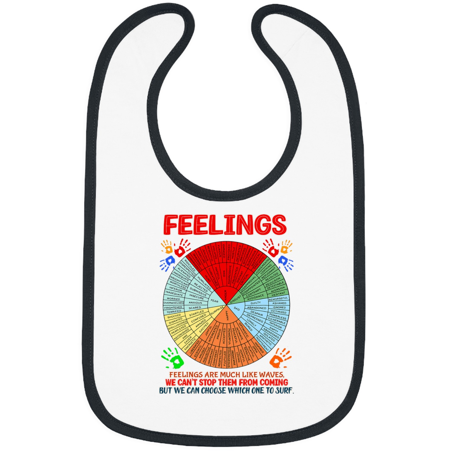 school Counselor School Social Worker Feeling Wheel Bibs