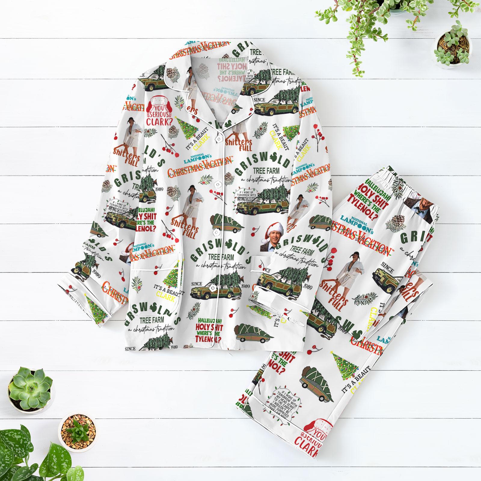Griswold Christmas Pajamas, Griswold Co Pajamas Set, Christmas Tree Farm Shirt, Family Pajamas, National Lampoon's Christmas Shirt