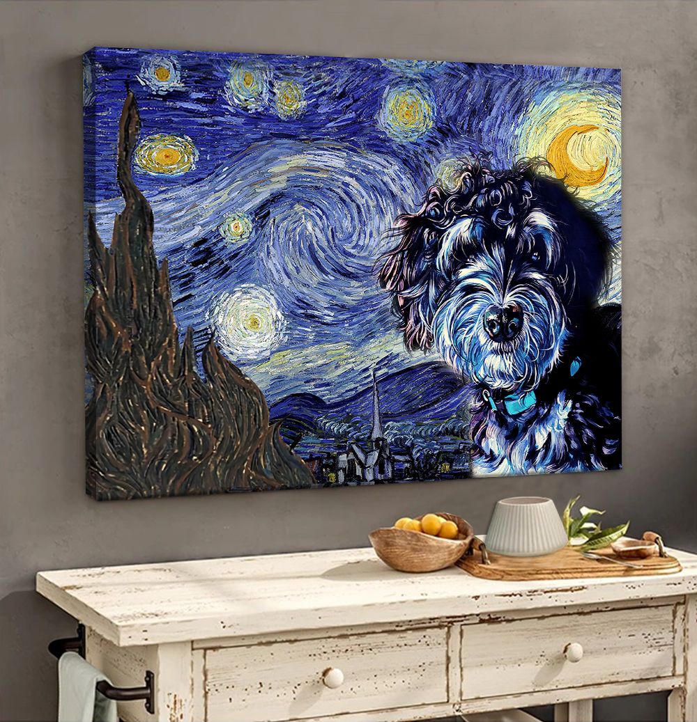 Bernedoodle Poster & Matte Canvas – Dog Wall Art Prints – Canvas Wall Art Decor