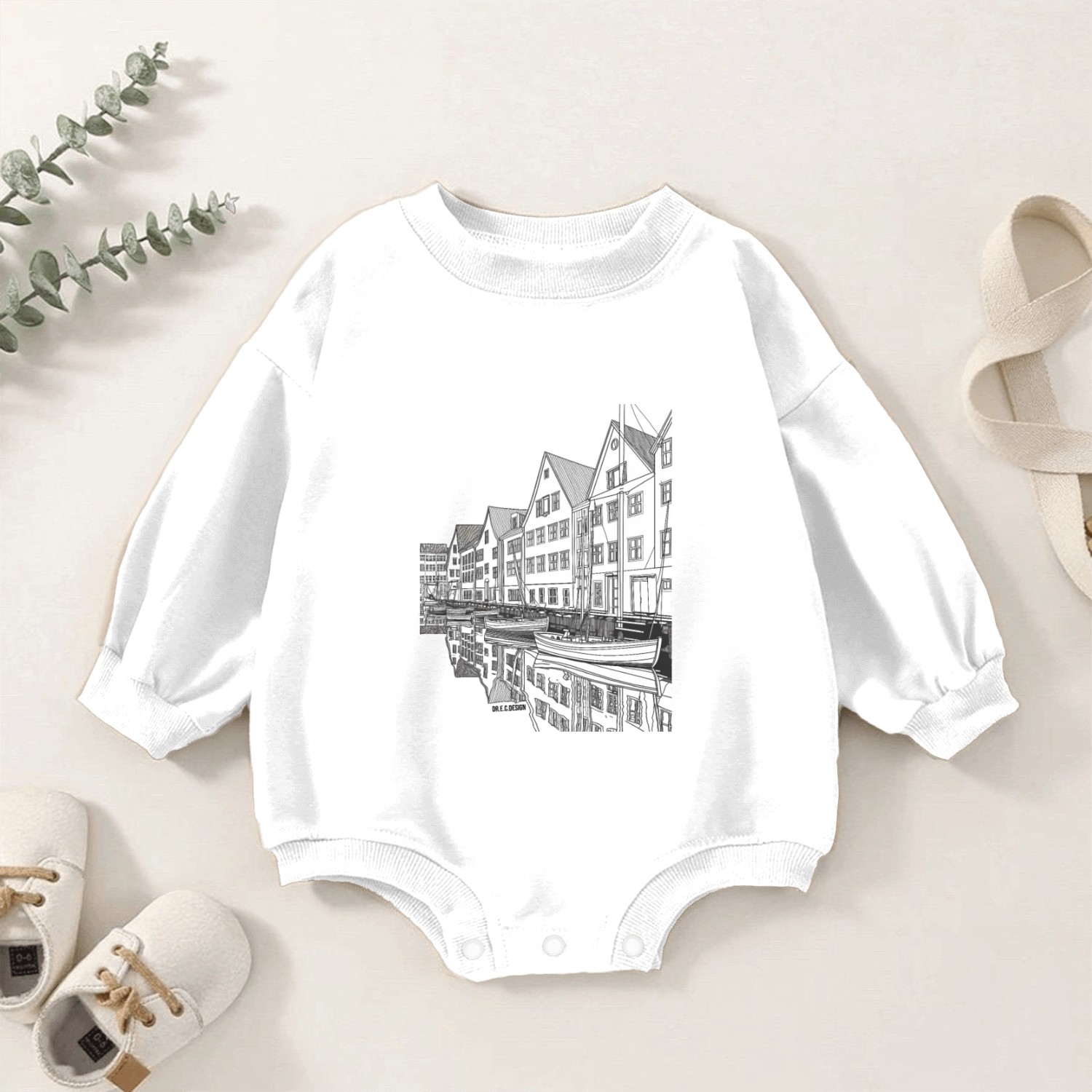 The Bryggen Baby Romper Sweatshirts