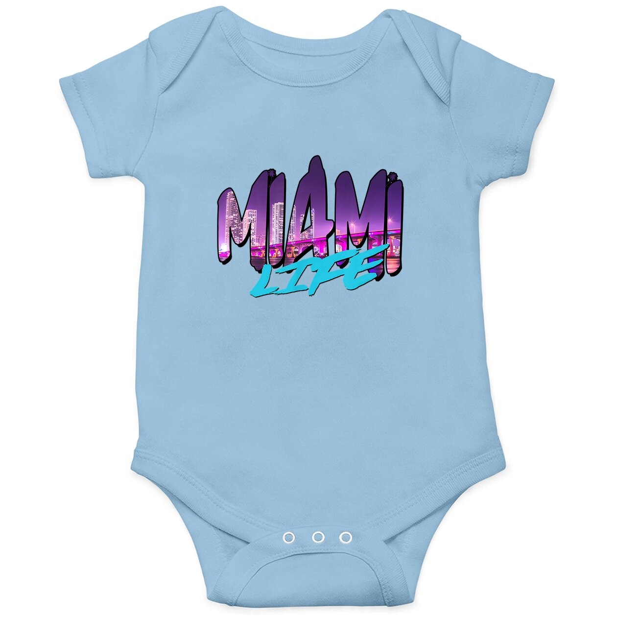 Baby Bodysuit Miami Life Beach View