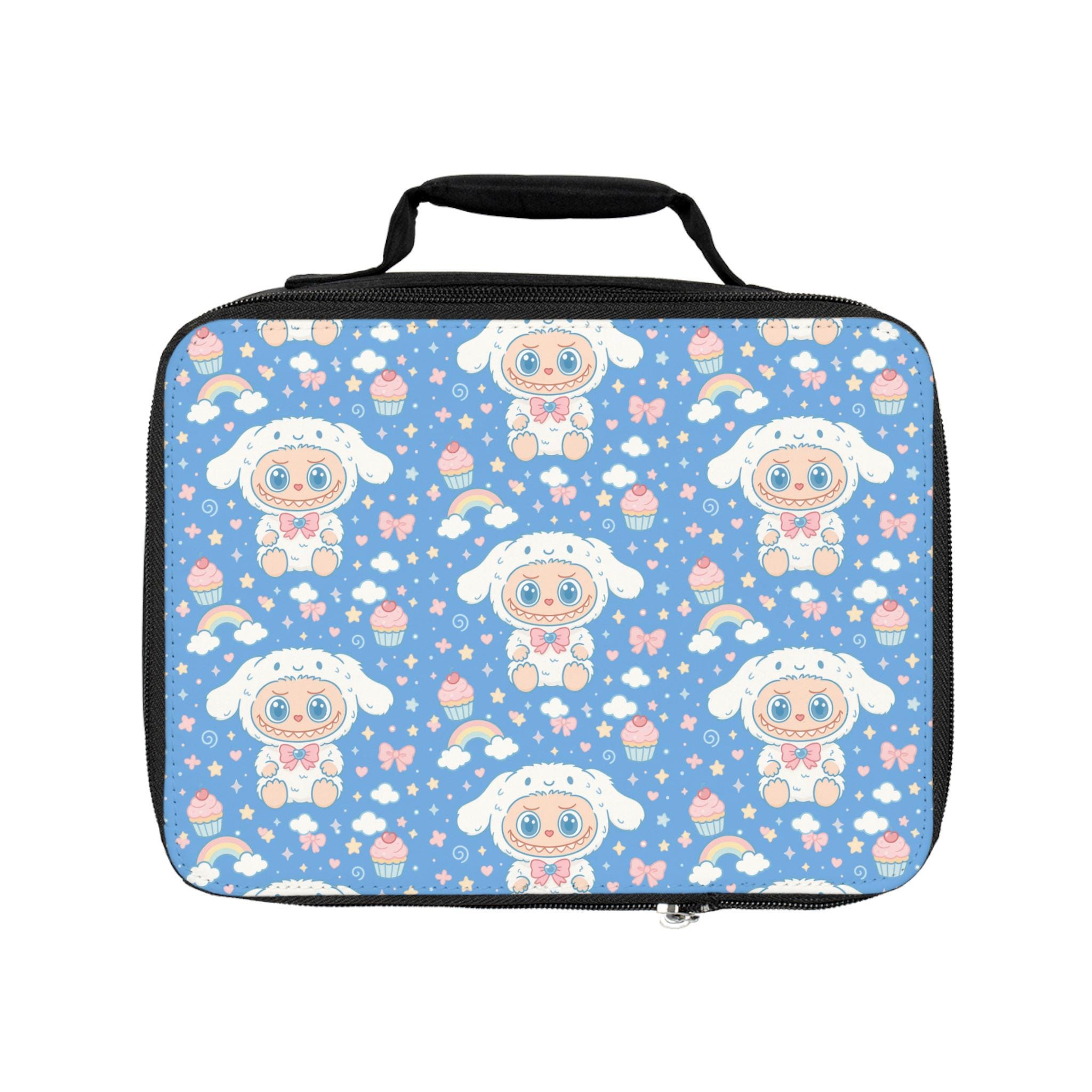 Cute Labubu Cinnamoroll Lunch Bag, Insulated Picnic Tote, Kids Lunchbox