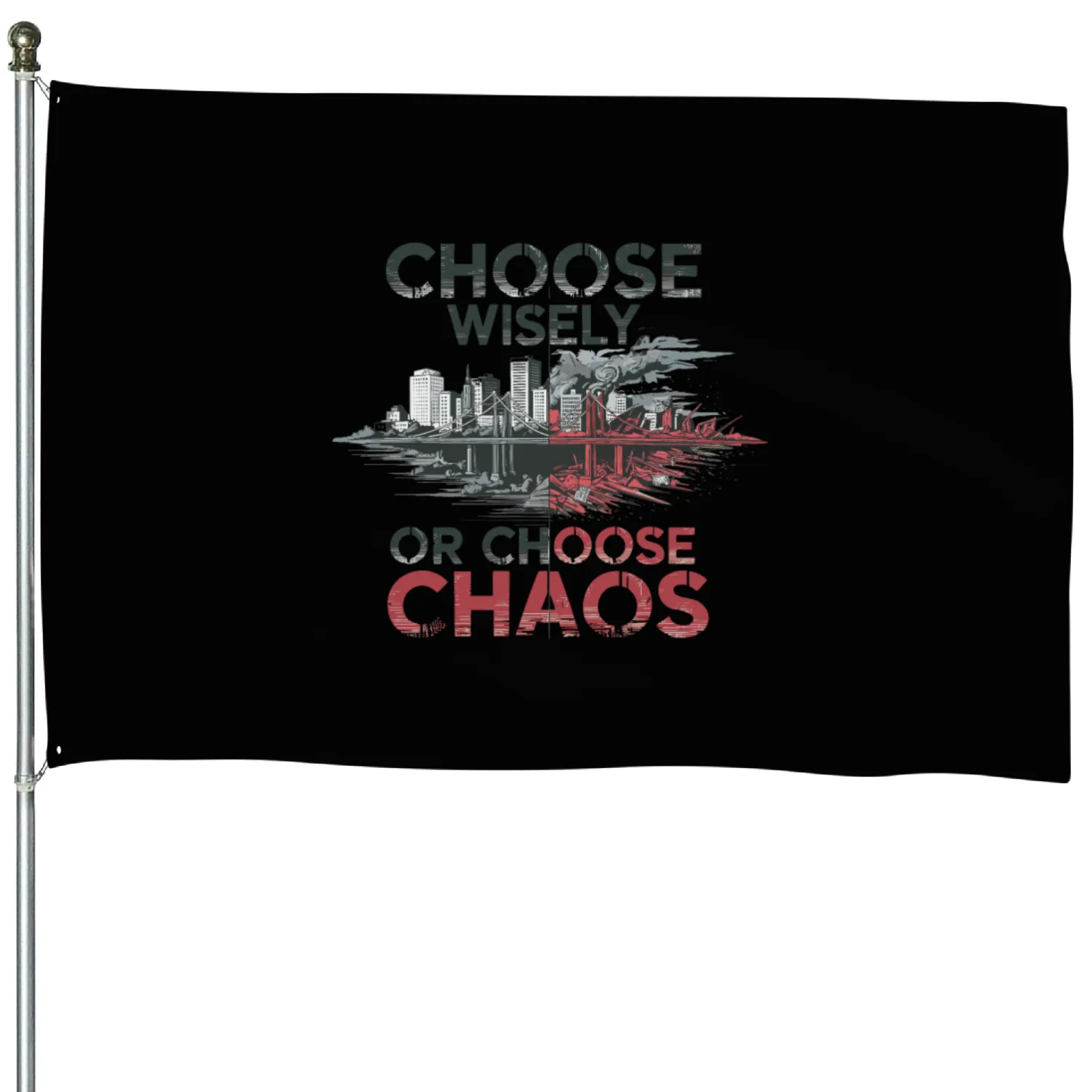 Choose Wisely or Choose Chaos House Flags