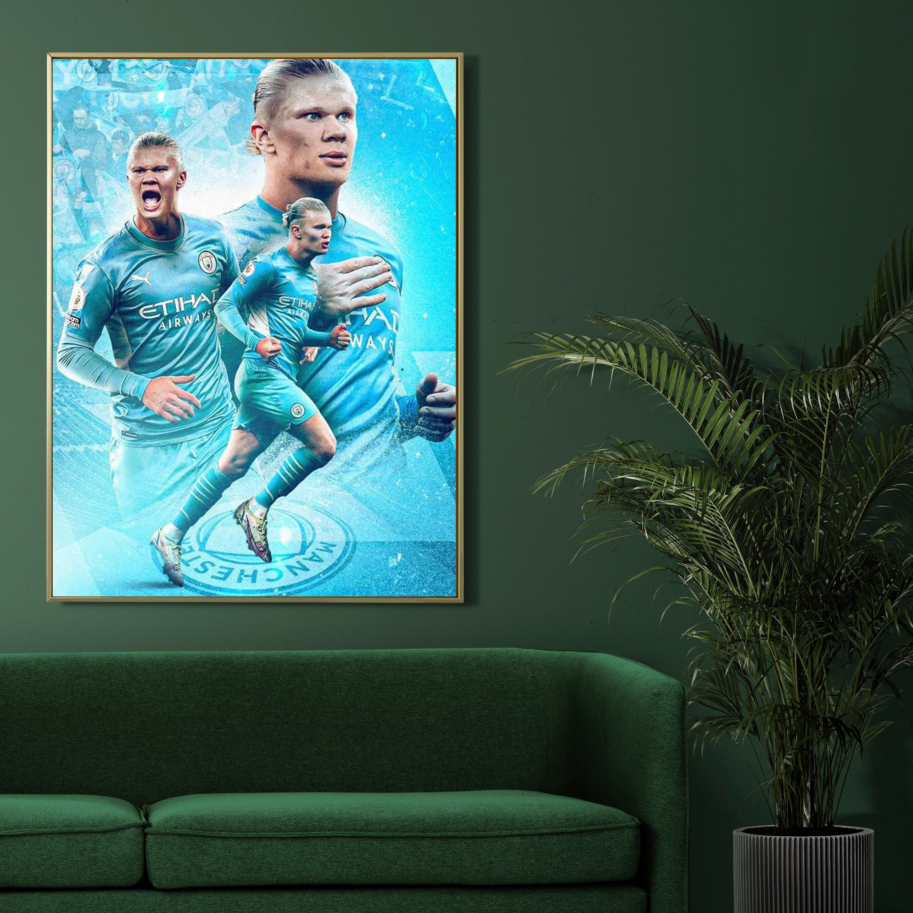 Erling Haaland Football Poster