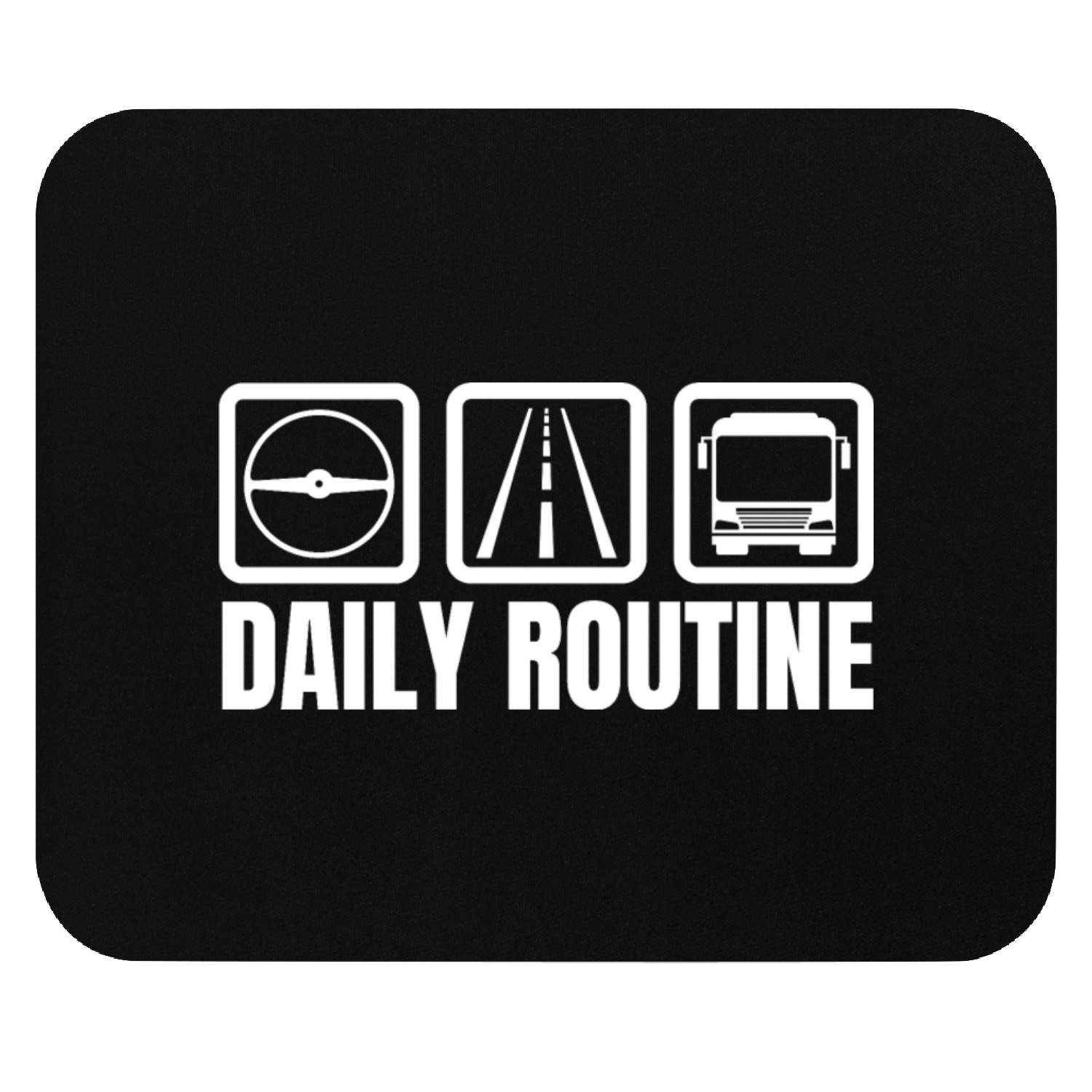 Bus Driver Schedule Mouse Pads
