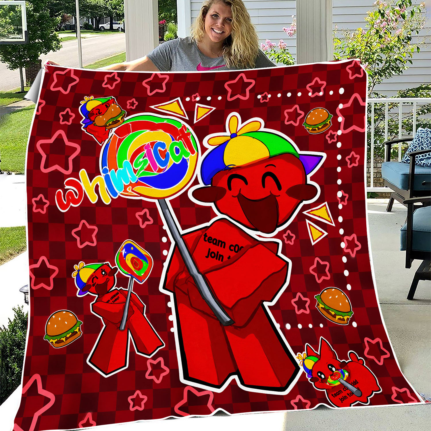 c00lkidd Velveteen Plush Blanket Candy Lover Gift 3 Sizes Forsaken Roblox