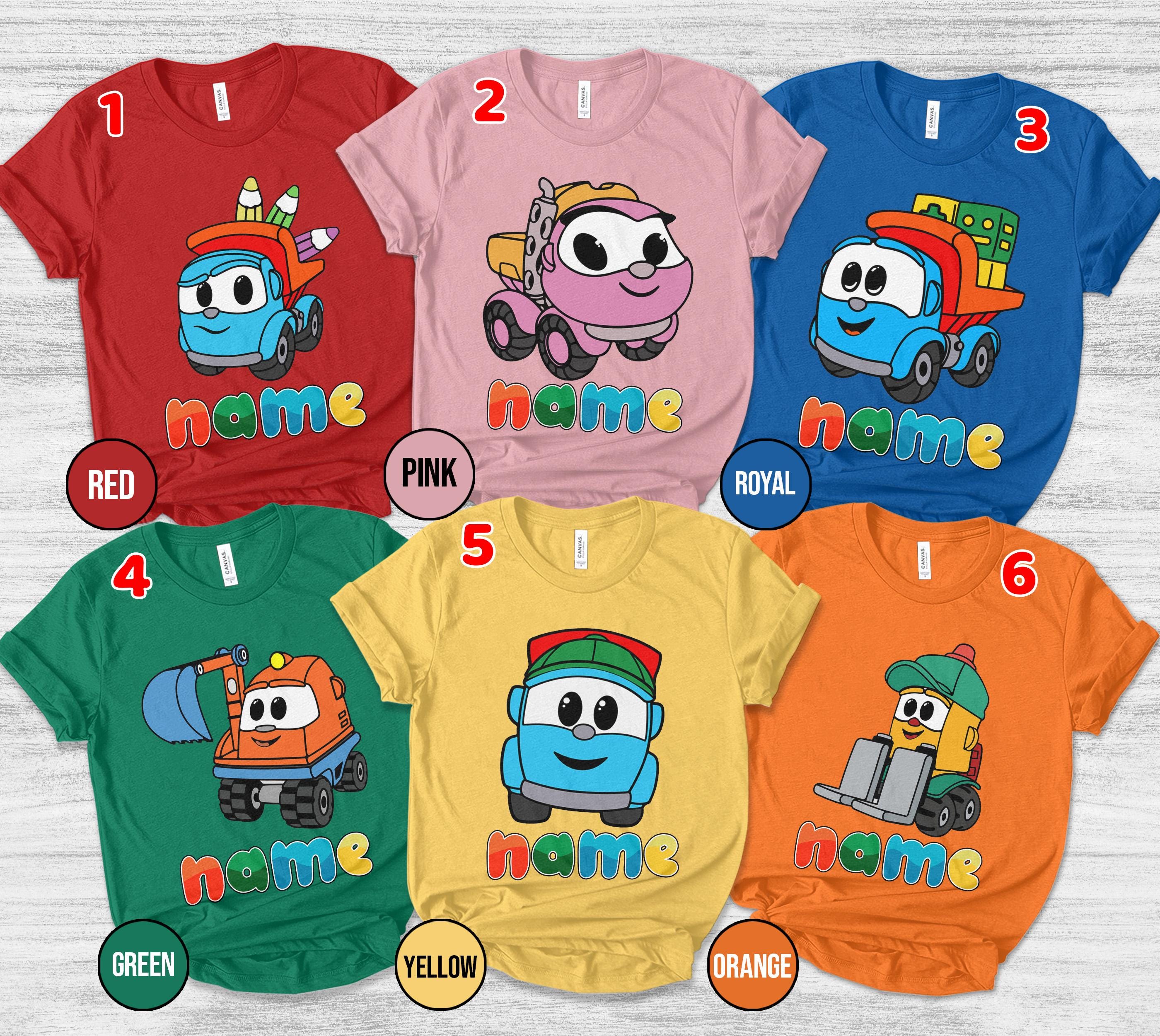 Leo The Truck Birthday Shirt/Leo The Truck Family Birthday Shirt/Leo Lifty and Skoop/Personalized Leo The Truck Party Shirt
