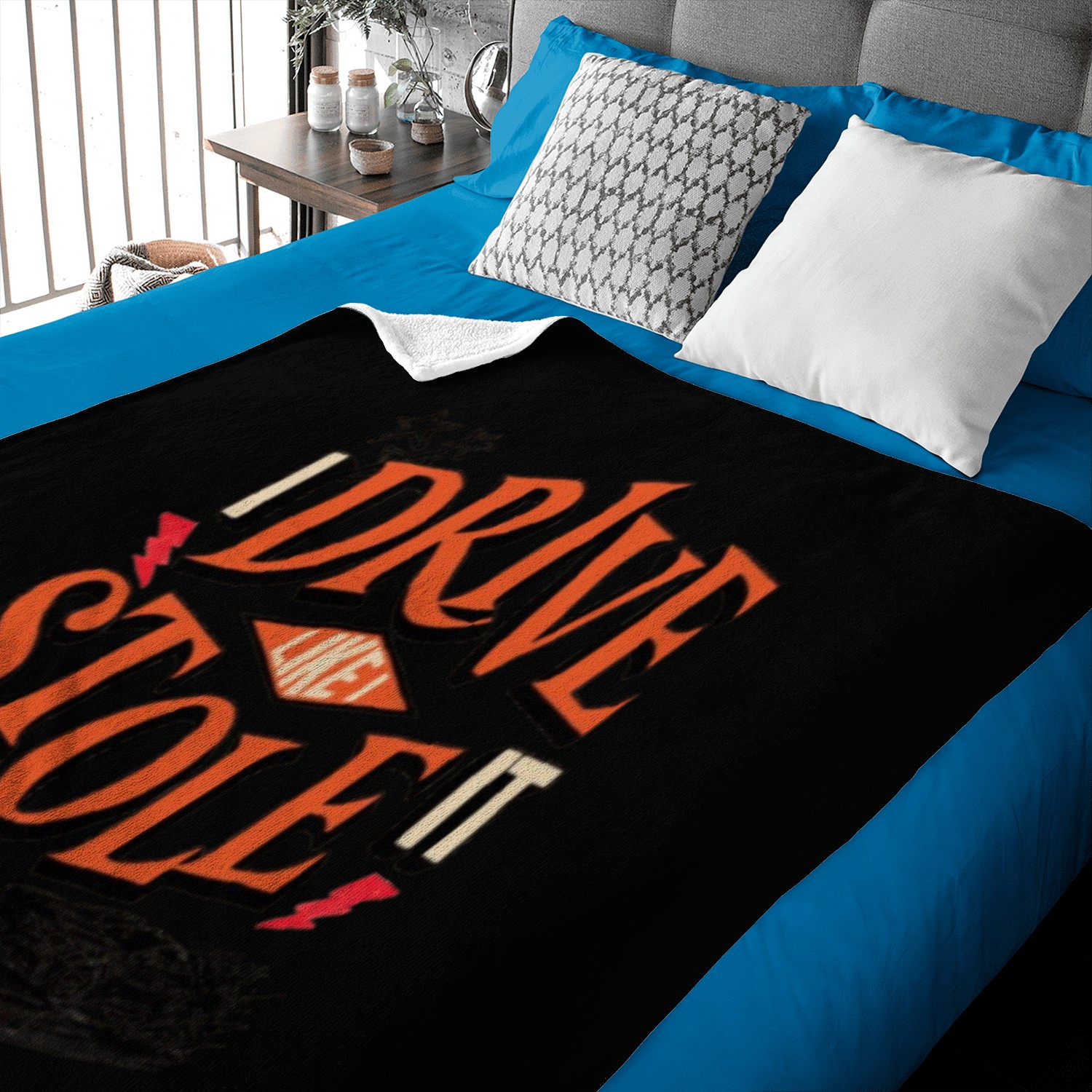 I Drive Like I Stole It Baby Blankets Design