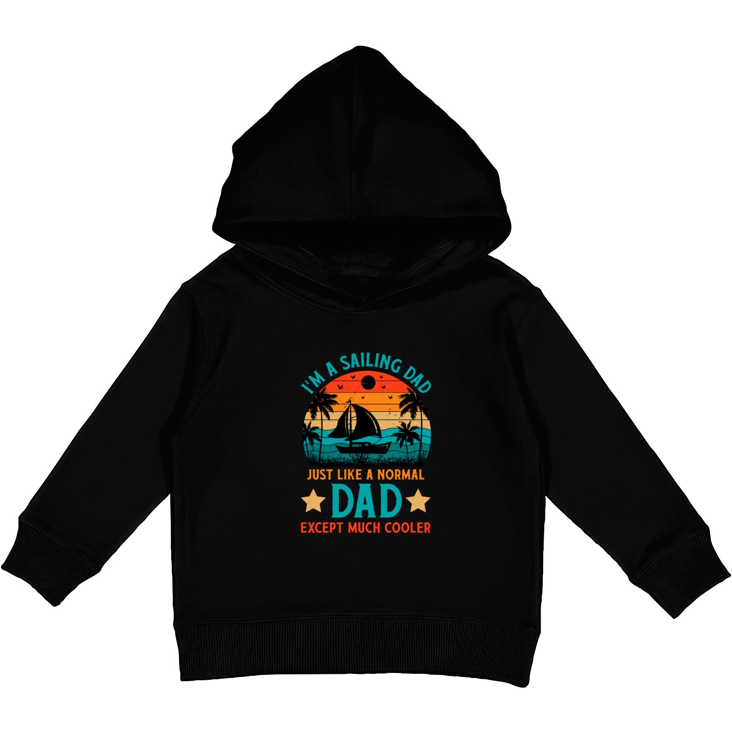 Sailor sailing dad Fathers day Kids Pullover Hoodies