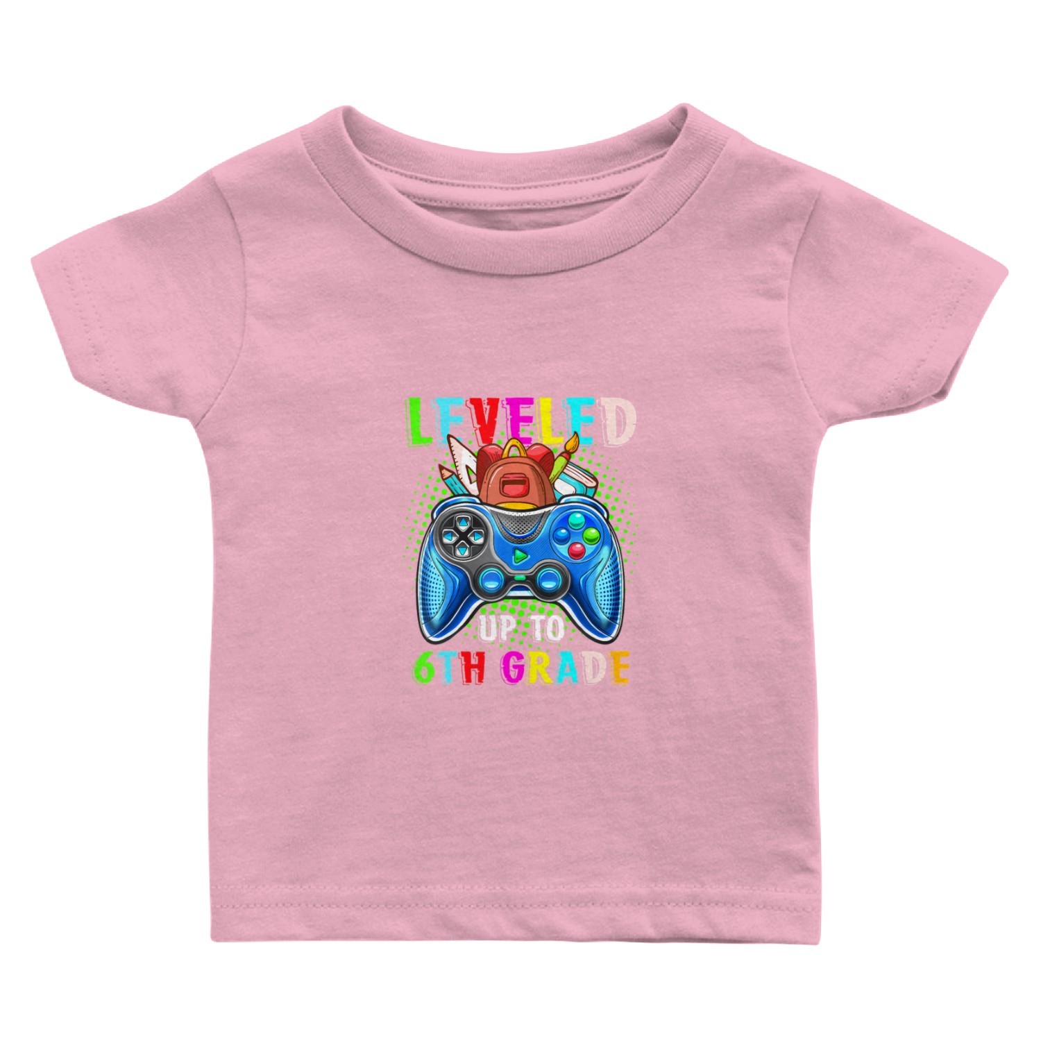 Leveled Up To 6th Grade Video Games Boys Back To S Baby T Shirts