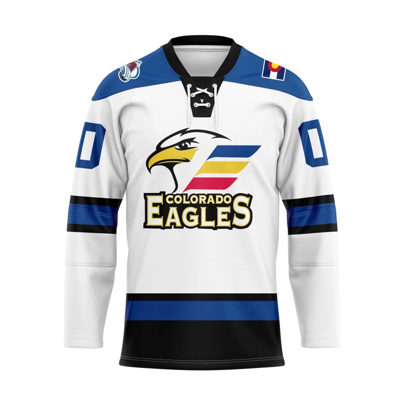 Colorado Eagles Personalized 2025/26 White Hockey Shirt Fan Gear
