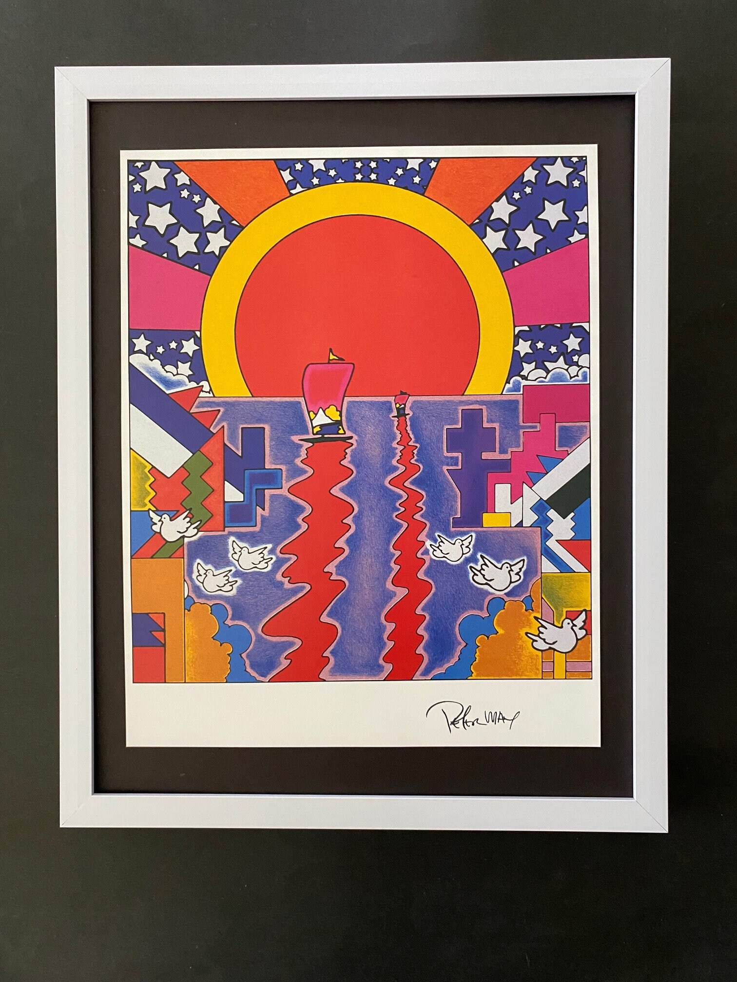 Peter Max + Beautiful Signed Poster