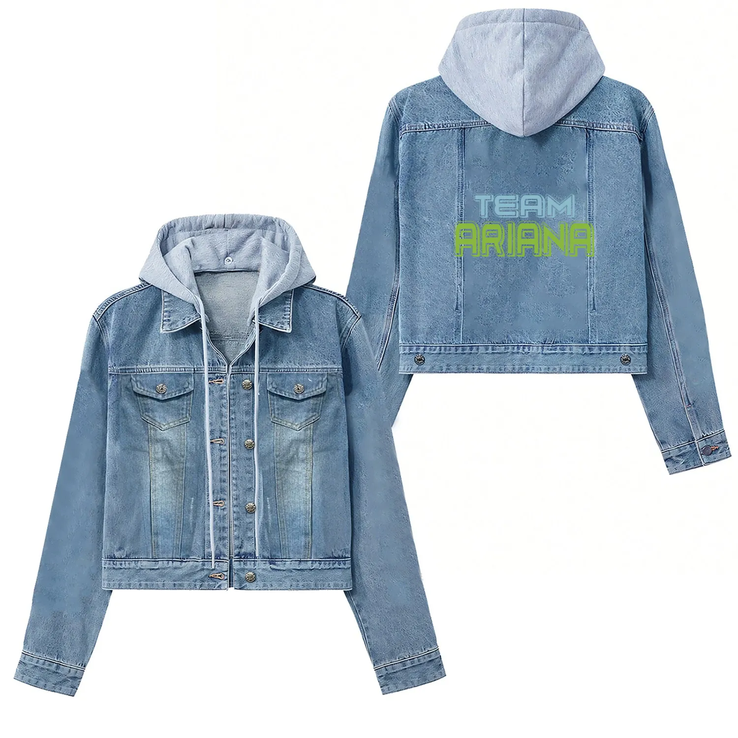 Show Support Be On Team Ariana Women's Denim Jackets