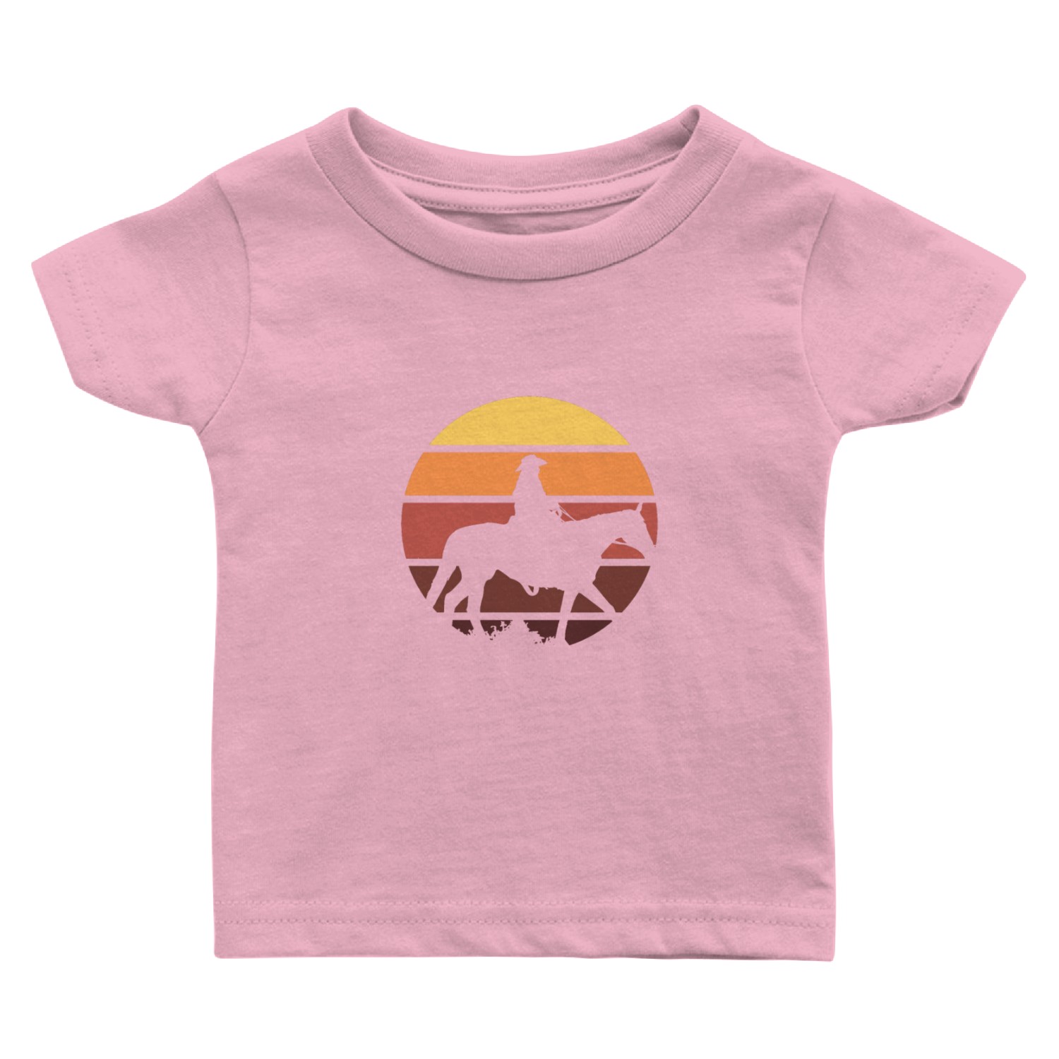Western Cowboy Horse Rider Baby T Shirts